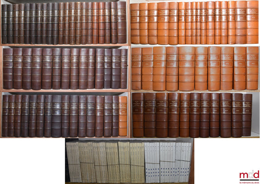 [RDP] – REVUE DU DROIT PUBLIC ET DE LA SCIENCE POLITIQUE EN FRANCE ET À L’ÉTRANGER, Ferdinand LARNAUDE (dir.)…, de 1894 [tête de collection] à 1981 [strictement complet]