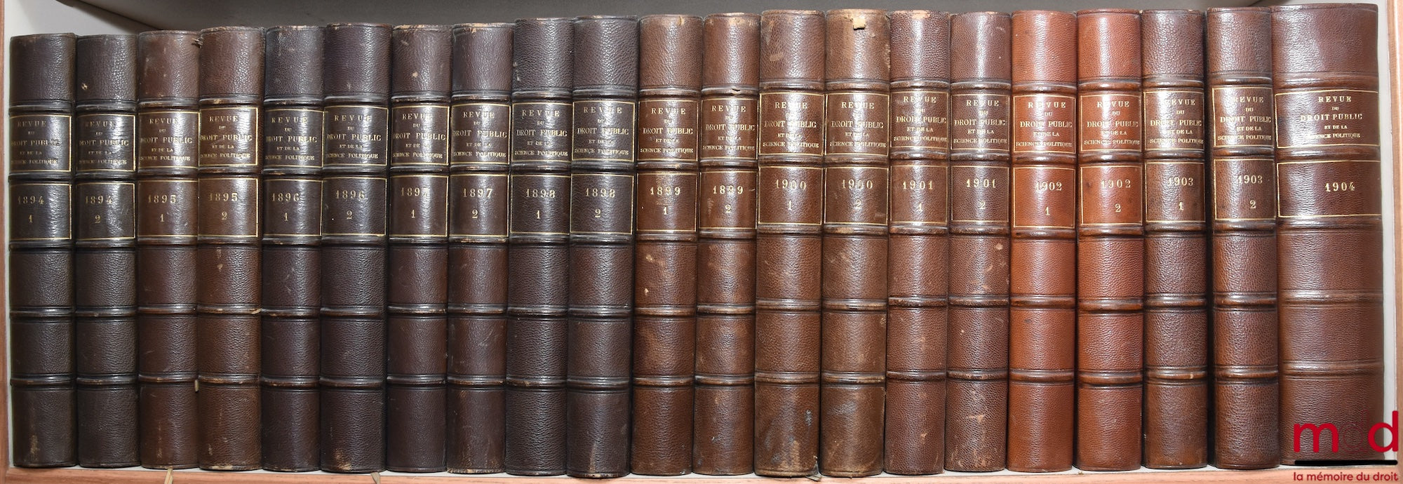 [RDP] – REVUE DU DROIT PUBLIC ET DE LA SCIENCE POLITIQUE EN FRANCE ET À L’ÉTRANGER, Ferdinand LARNAUDE (dir.)…, de 1894 [tête de collection] à 1981 [strictement complet]