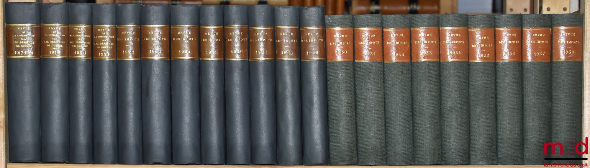 [Impôt - Guerre] – LA CONTRIBUTION SUR LES BÉNÉFICES DE GUERRE ET L’IMPÔT CÉDULAIRE SUR LES BÉNÉFICES COMMERCIAUX, Revue mensuelle de doctrine et de jurisprudence, Édouard MAGUÉRO (dir.) ; [devient en 1922] : REVUE DES IMPÔTS SUR LE COMMERCE ET L’INDUSTRI