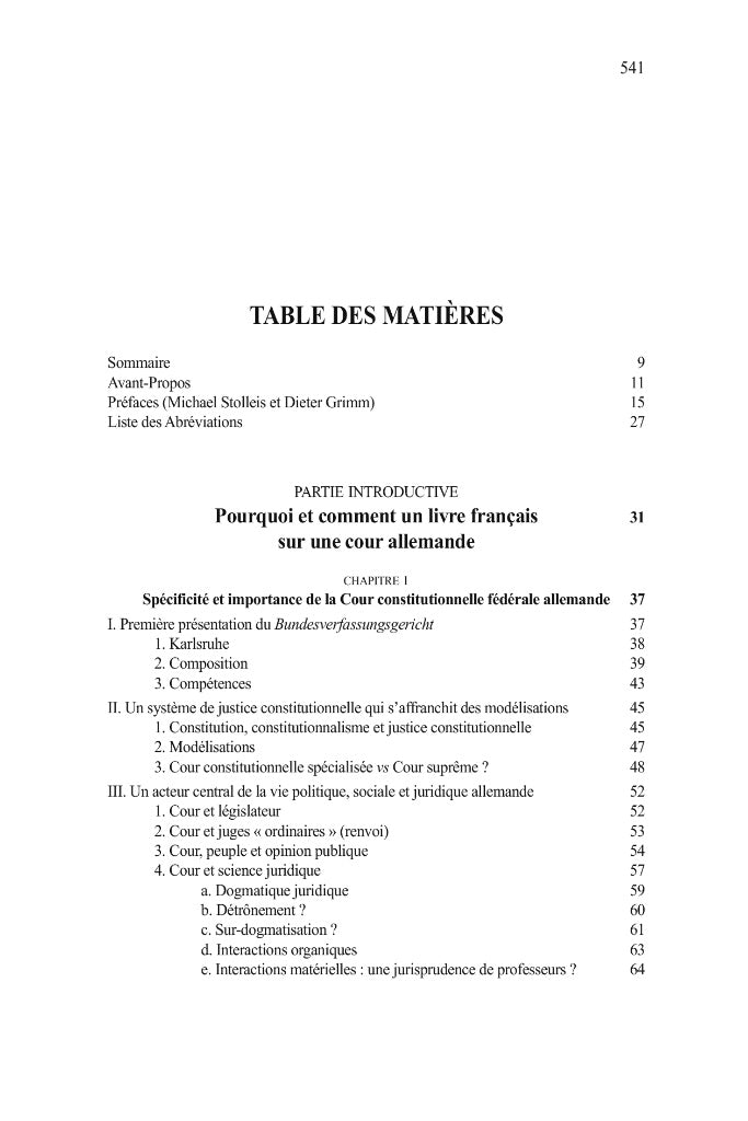GAILLET (Aurore ) – LA COUR CONSTITUTIONNELLE FÉDÉRALE ALLEMANDE,  Reconstruire une démocratie par le droit (1945-1961)   Préfaces de Dieter GRIMM et Michael STOLLEIS