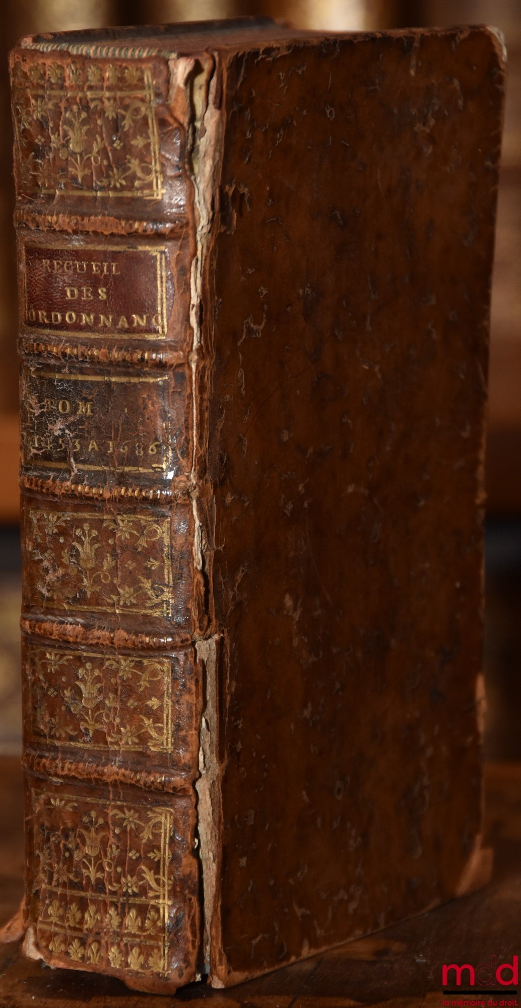 [JOUSSE (Daniel)] – RECUEIL CHRONOLOGIQUE DES ORDONNANCES, ÉDITS & ARRÊTS DE RÈGLEMENT CITÉS DANS LES NOUVEAUX COMMENTAIRES SUR LES ORDONNANCES DES MOIS D’AVRIL 1667. AOÛT 1669. AOÛT 1670. & MARS 1673 ; t. I (sur 3) : Depuis 1453 jusqu’en 1686 inclusiveme