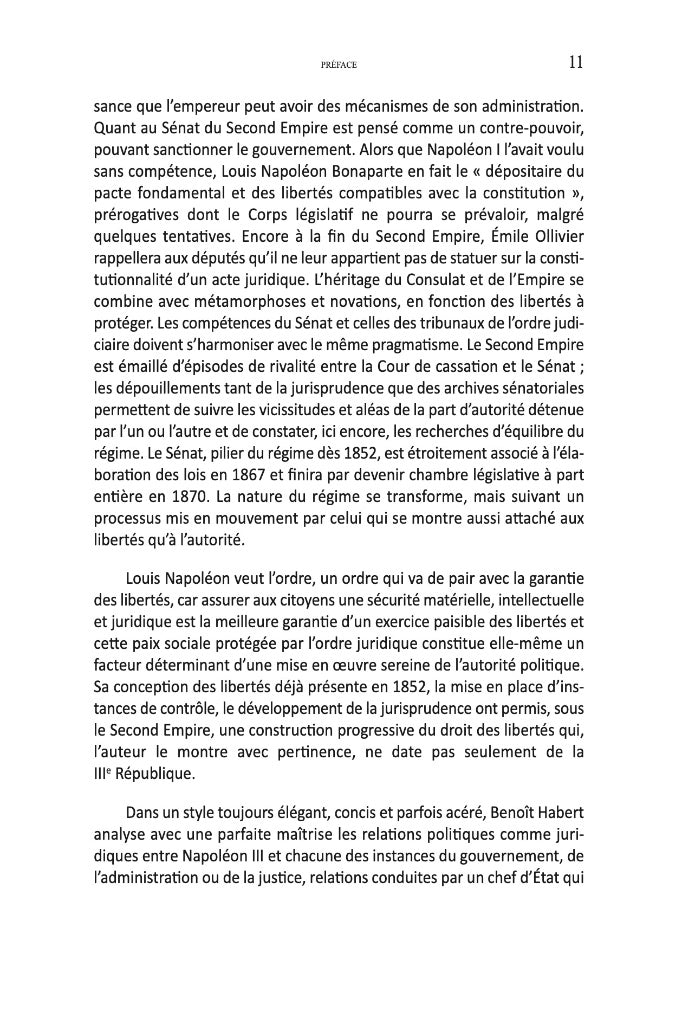 HABERT (Benoît) – LA GARANTIE DES LIBERTÉS (1852-1870)   Préfaces de Brigitte BASDEVANT-GAUDEMET et François SAINT-BONNET