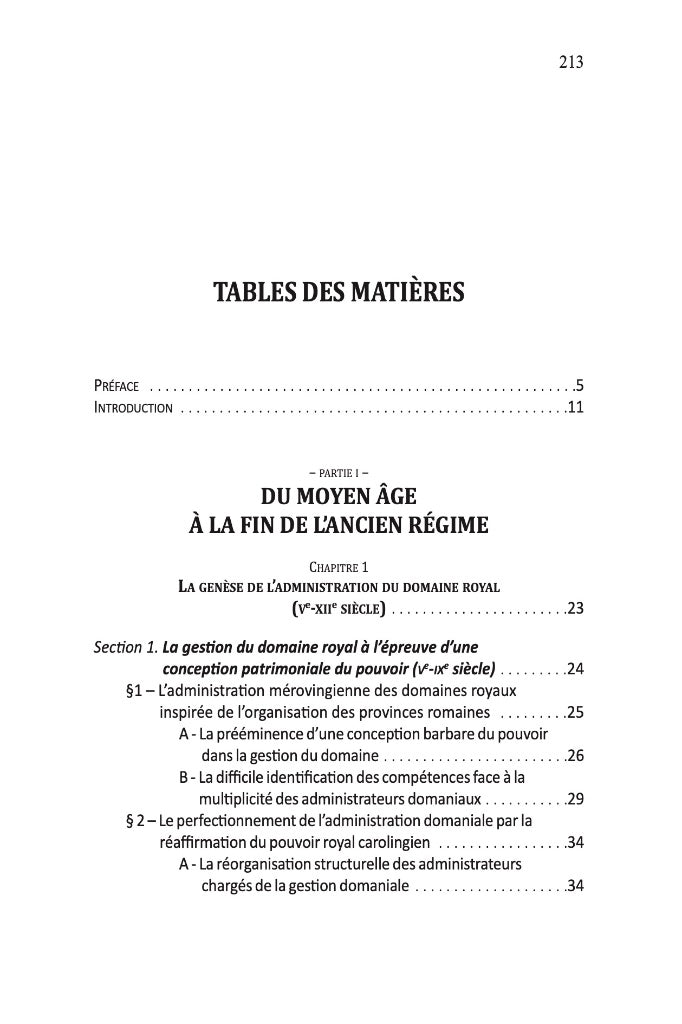 FALGAS (Anthony) – LES ORIGINES DU CONTENTIEUX DOMANIAL  (Ve-XIXe SIÈCLE) ;  Préface de Grégoire BIGOT