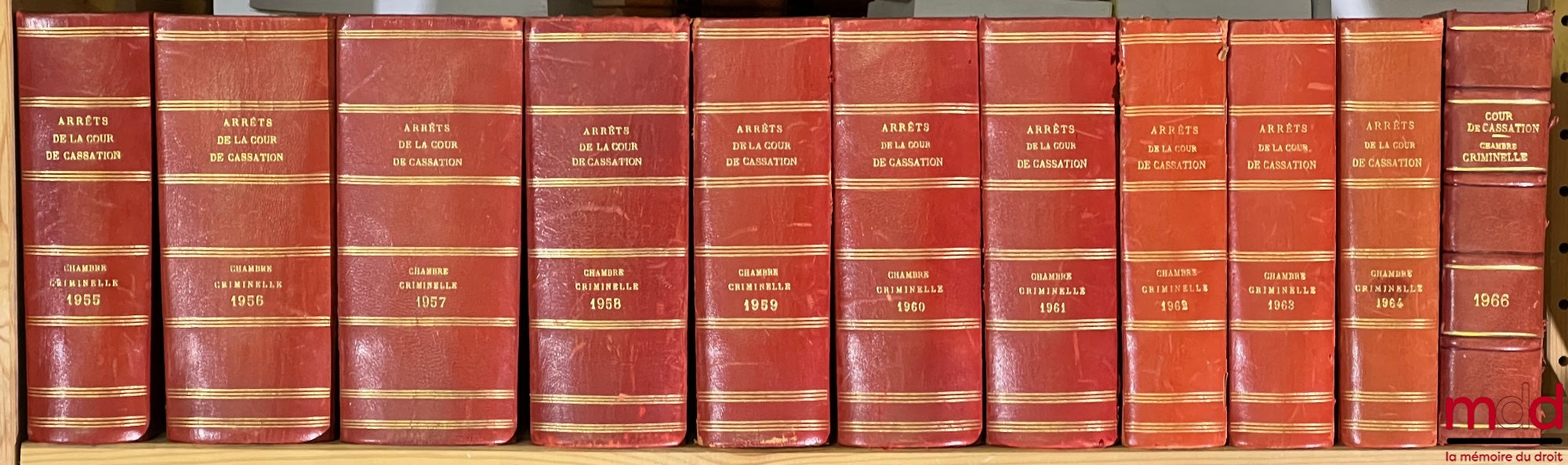 [Bulletin criminel] – BULLETIN DES ARRÊTS DE LA COUR DE CASSATION, Chambre criminelle, de 1955 à 1991 ; TABLE ANALYTIQUE VICENNALE 1930-1949 (1 vol.) ; TABLE DÉCENNALES (1950-1959) (2 vol.)
