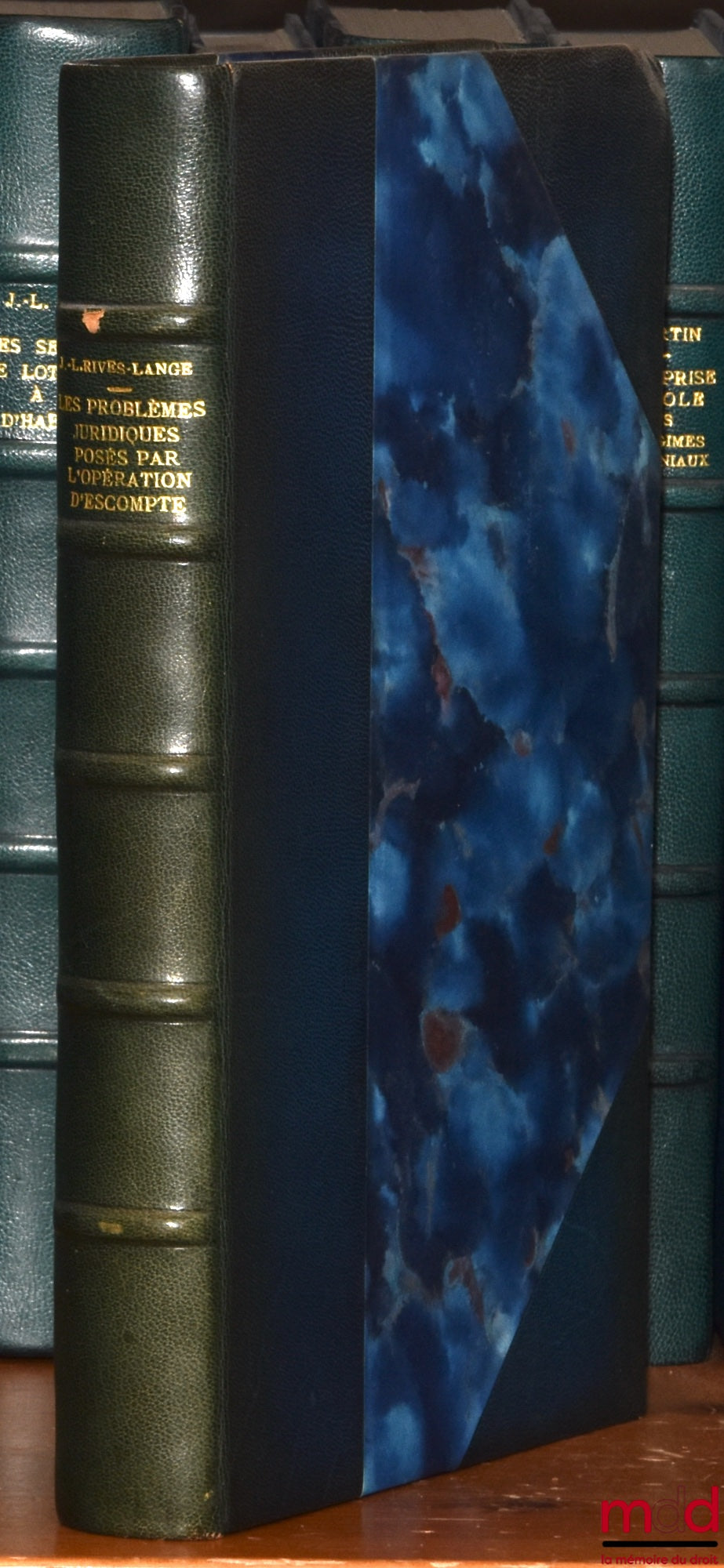 RIVES-LANGE (Jean-Louis) – LES PROBLÈMES JURIDIQUES POSÉS PAR L’OPÉRATION D’ESCOMPTE, Préface de Jacques Becqué, Bibl. de droit privé, t. XXXII