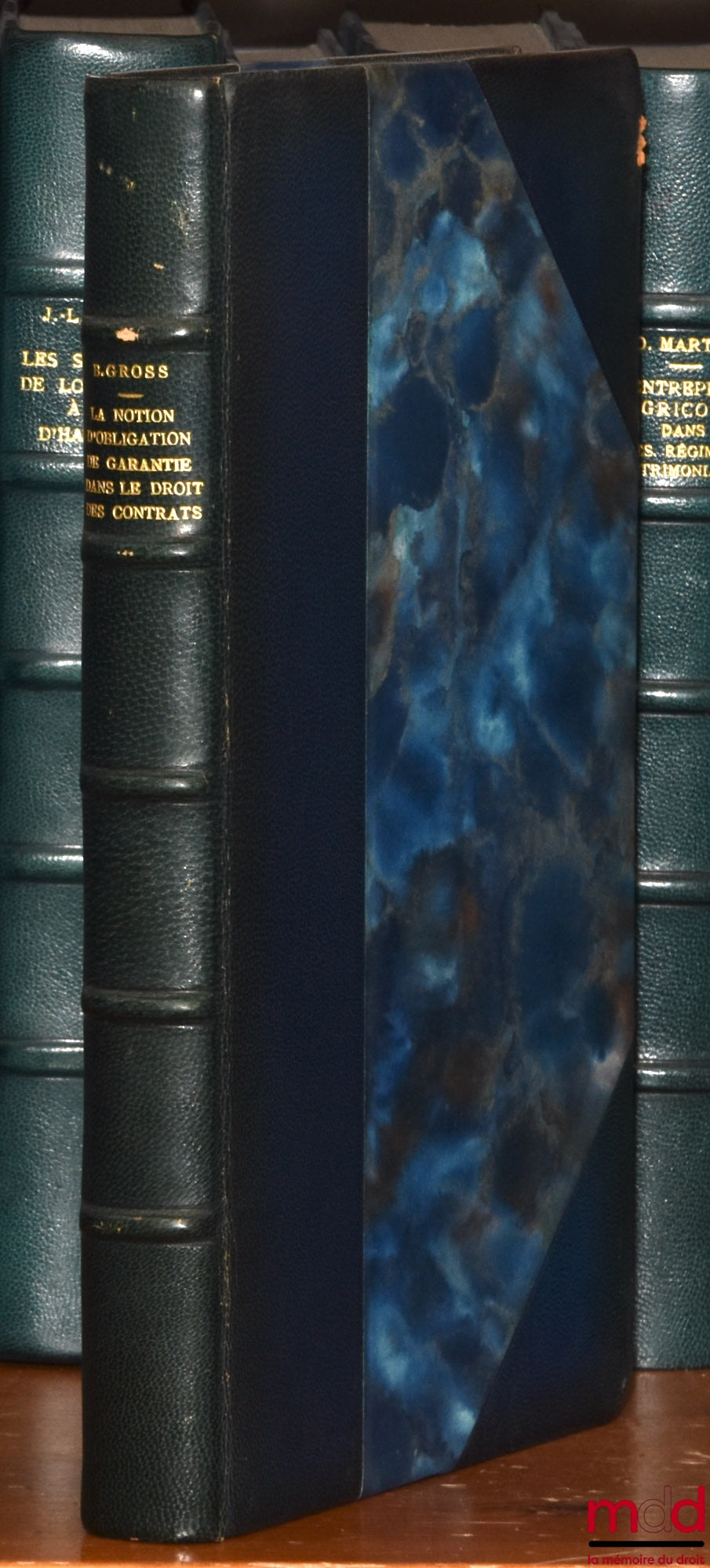 GROSS (Bernard) – LA NOTION D’OBLIGATION DE GARANTIE DANS LE DROIT DES CONTRATS, Préface de Denis Tallon, Bibl. de droit privé, t. XLII