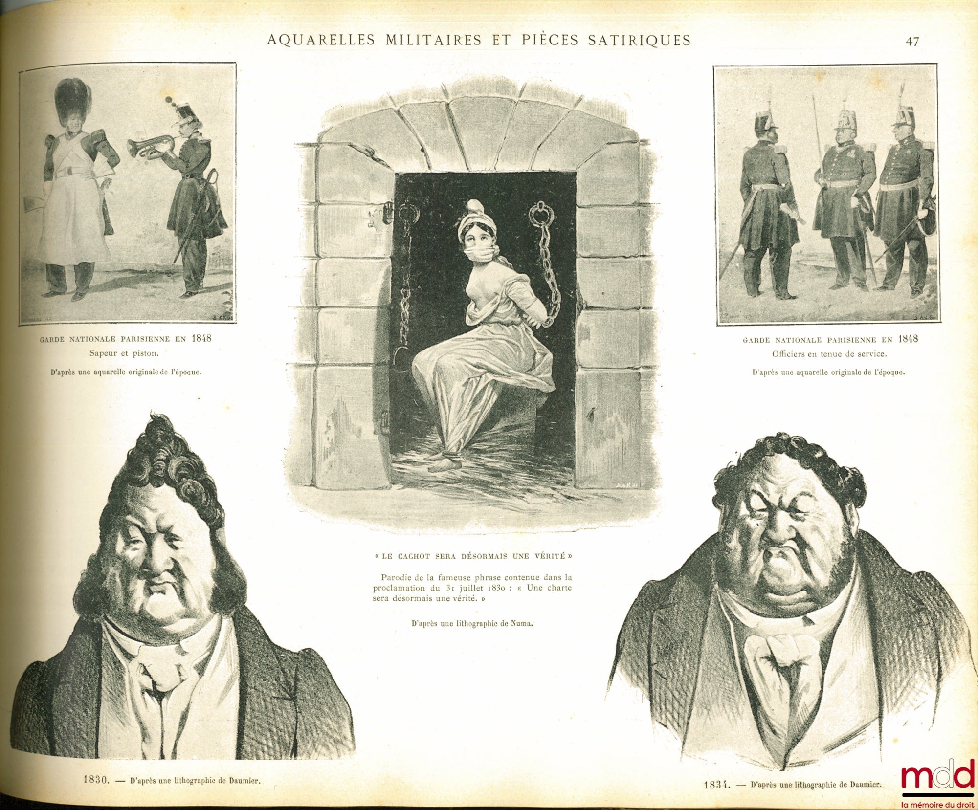 DAYOT (Armand) – REVOLUTIONARY DAYS 1830-1848, based on Paintings, Sculptures, Drawings, Lithographs, Medals, Autographs, Objects… of the Time
