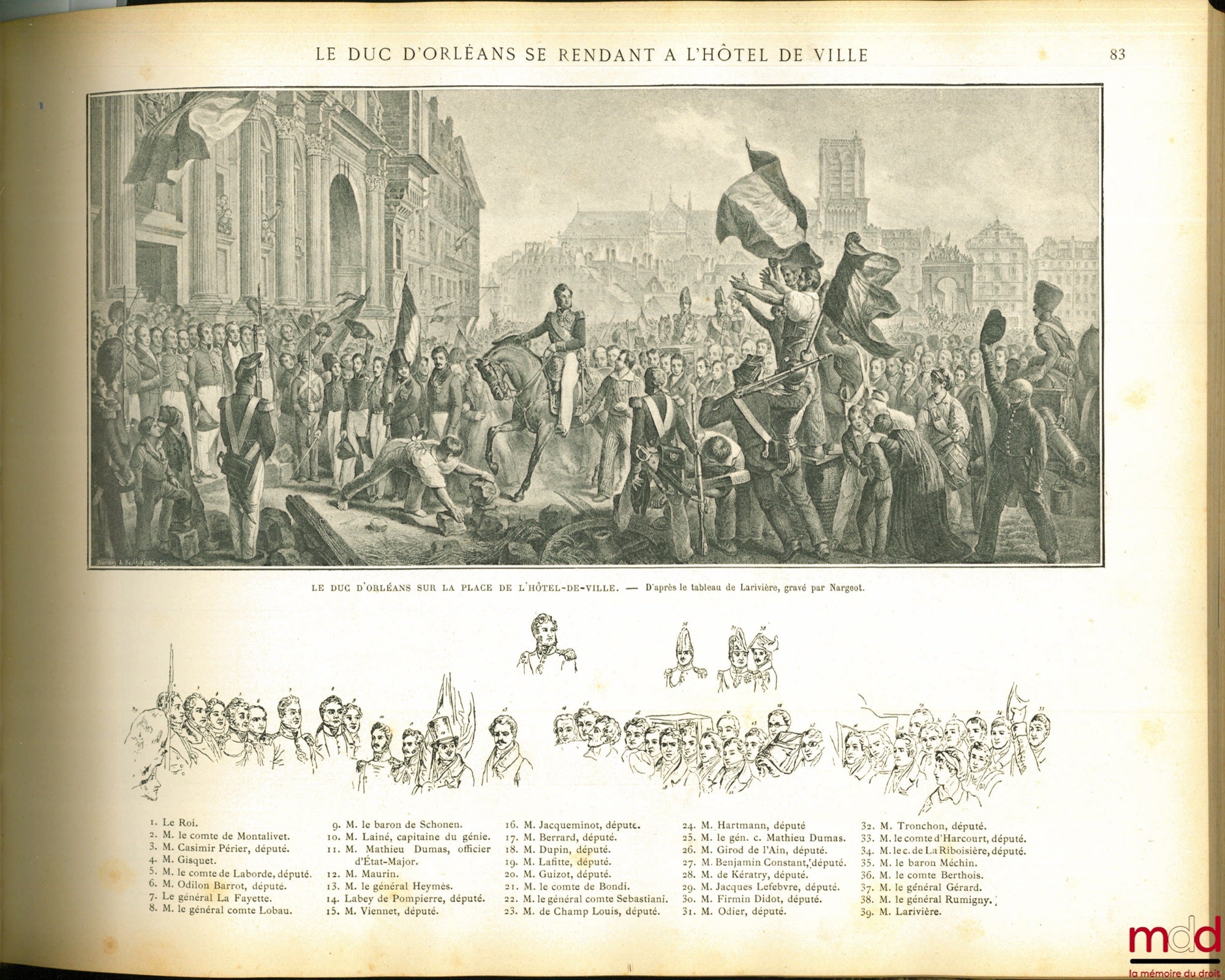 DAYOT (Armand) – REVOLUTIONARY DAYS 1830-1848, based on Paintings, Sculptures, Drawings, Lithographs, Medals, Autographs, Objects… of the Time