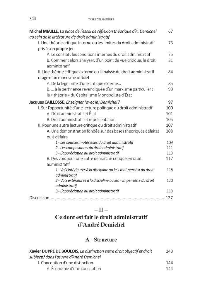 LE DROIT ADMINISTRATIF D’ANDRÉ DEMICHEL  Actes du colloque virtuel organisé les 8 et 9 avril 2021 par le CERMUD de l’ULHN sous la dir. de Léo VANIER  Préface de Francine DEMICHEL, Avant-propos de Jean-Jacques GLEIZAL  coll. Contextes. Culture du droit, t.