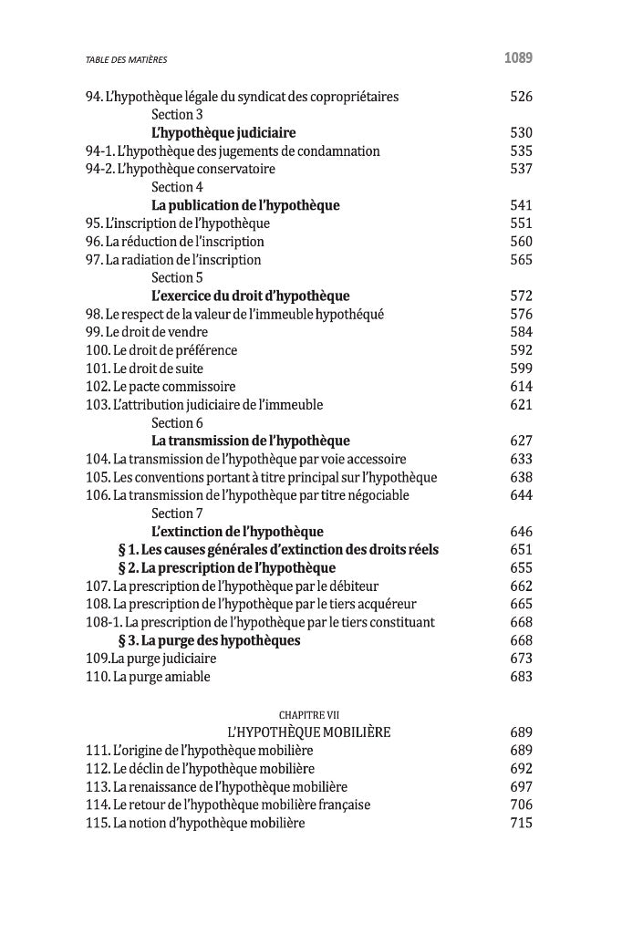 ZENATI-CASTAING (Frédéric) – SÛRETÉS RÉELLES  Droit commun Addendum : mise à jour suite à l’Ordonnance n° 2024‐562 du 19 juin 2024 modifiant et codifiant le droit de la publicité foncière