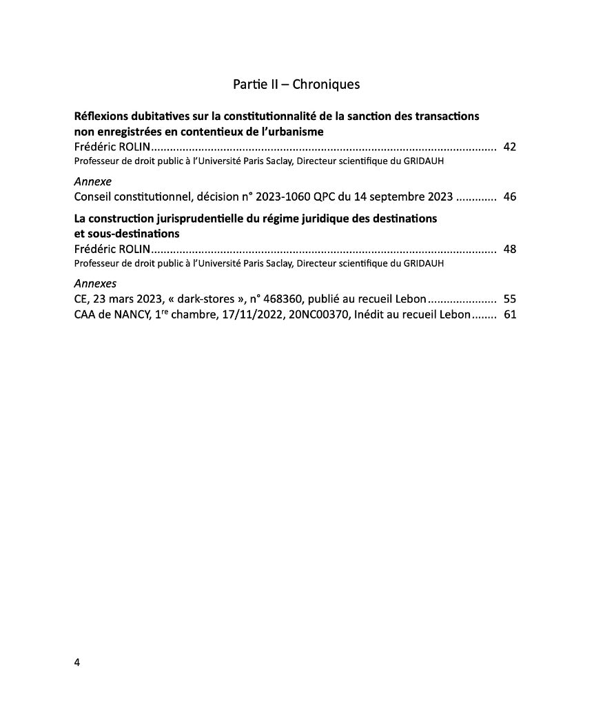 Les Cahiers du GRIDAUH, Numéro 33/2024 : LES 40 ANS DE LA LOI DE DÉCENTRALISATION DE L’URBANISME DU 7 JANVIER 1983. Ouvrage coordonné par Norbert Foulquier et Frédéric Rolin