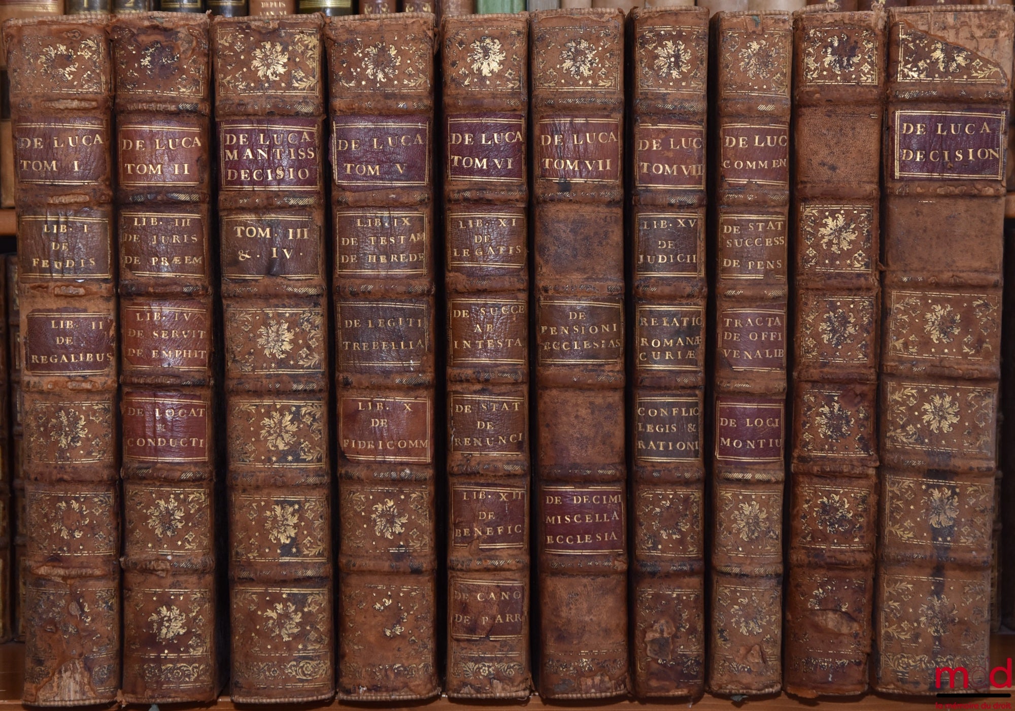 DE LUCA (Jo Baptistæ) [DE LUCA (Giovanni Battista, Cardinal de) / DE LUCA (Jean-Baptiste de)] – JO BAPTISTÆ DE LUCA VENUSI S.R.E. Presbyteri Cardinalis, THEATRUM VERITATIS, ET JUSTITIÆ, SIVE DECISIVI DISCURUS PER MATERIAS, SEU TITULOS distincti, & ad veri