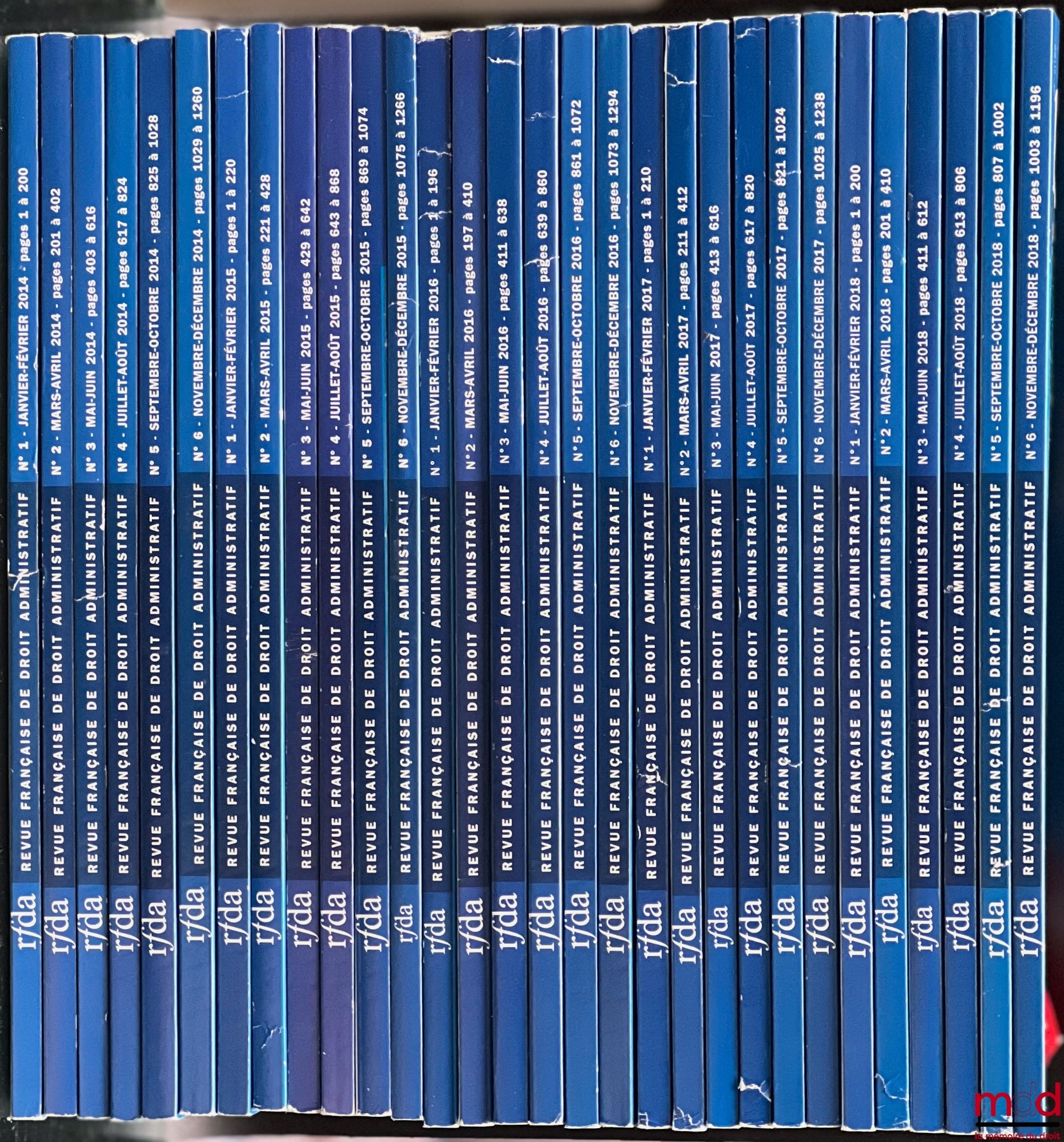 [RFDA] – REVUE FRANÇAISE DE DROIT ADMINISTRATIF, de 1984 (n° 0) à 5/2023 [strictement complet]