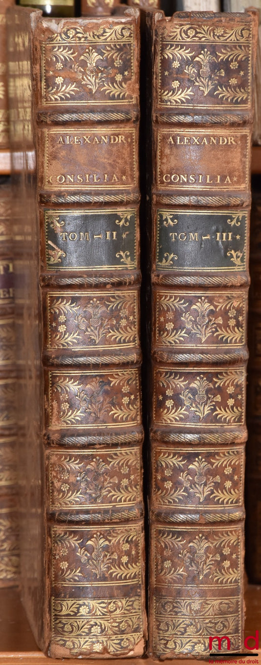 TARTAGNI (Alessandro) – CONSILIORUM ALEXANDRI TARTAGNI IMOLENSIS I. C. CELEBERRIMI. HABES HIS TYPIS OMNIUM POSTREMIS præter accratam emendationem, Adnotationes repurgatas & expunctas, quæ nouis opinionibus & hæreticis Orthodoxam Ecclesiam lædebant. Et quo