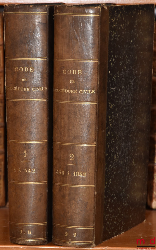 [Codes annotés - Journal du Palais] – CODE DE PROCÉDURE CIVILE annoté par Albert TISSIER, Alcide DARRAS et LOUICHE-DESFONTAINES, avec la collaboration des Rédacteurs du Recueil Général des Lois et des Arrêts et du Journal du Palais, Codes annotés contenan