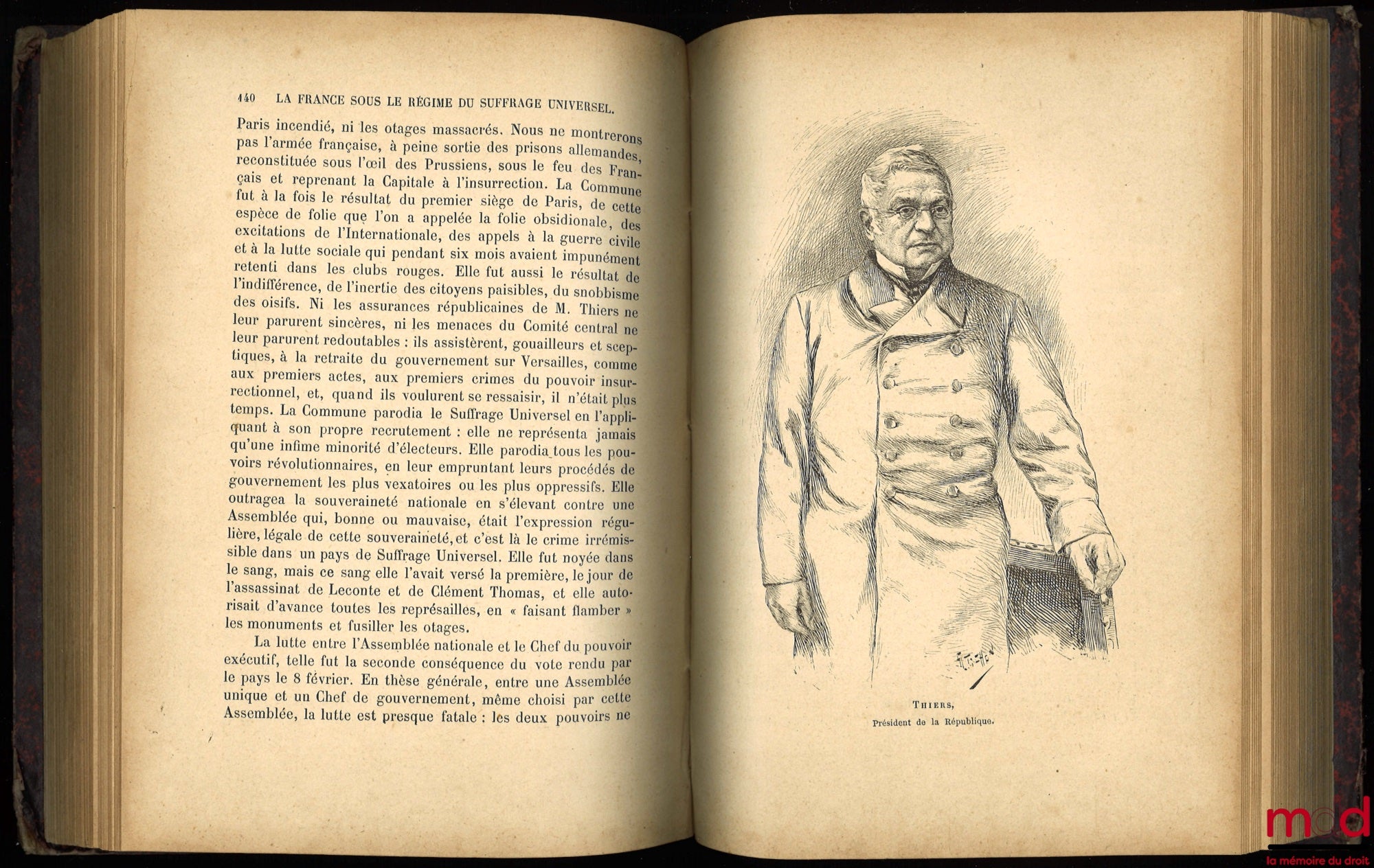 ZEVORT (Edgar) – LA FRANCE SOUS LE RÉGIME DU SUFFRAGE UNIVERSEL, Bibl. d’Histoire illustrée
