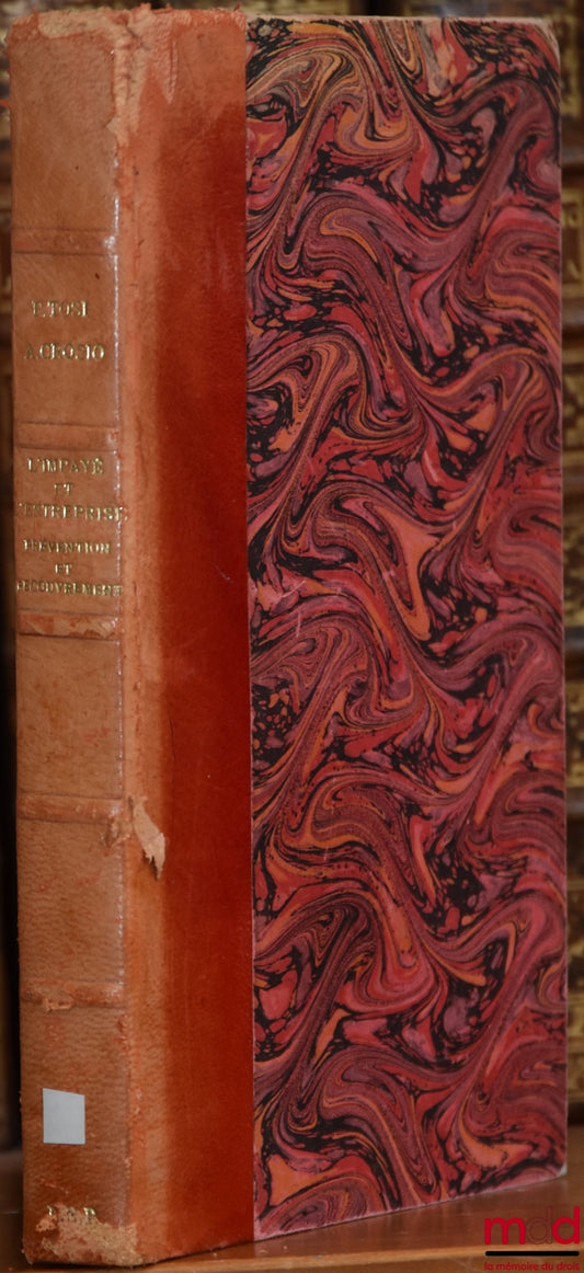 TOSI (François), Crosio (Alain) – UNPAID DEBT AND THE COMPANY, PREVENTION AND RECOVERY, preface by Jean Guyenot