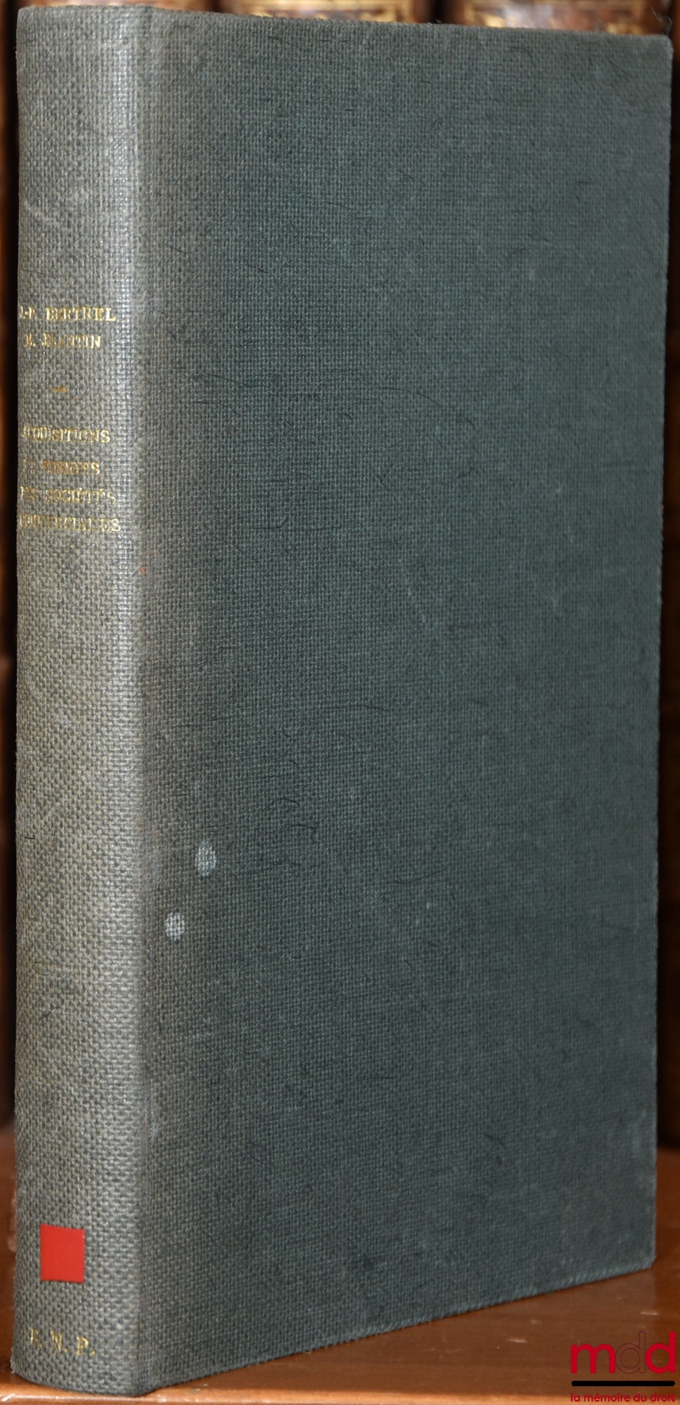 BERTREL (Jean-Pierre) et JEANTIN (Michel) – ACQUISITIONS ET FUSIONS DES SOCIÉTÉS COMMERCIALES. ASPECTS JURIDIQUES DE L’INGÉNIERIE FINANCIÈRE, Inst. européen de droit bancaire et de bourse