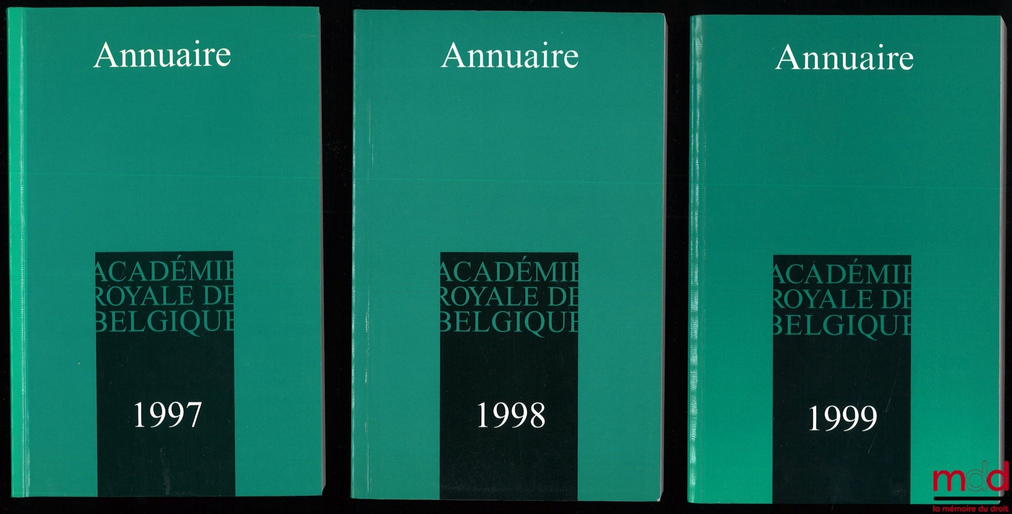 ACADÉMIE ROYALE DE BELGIQUE, ANNUAIRES POUR 1993 à 1999