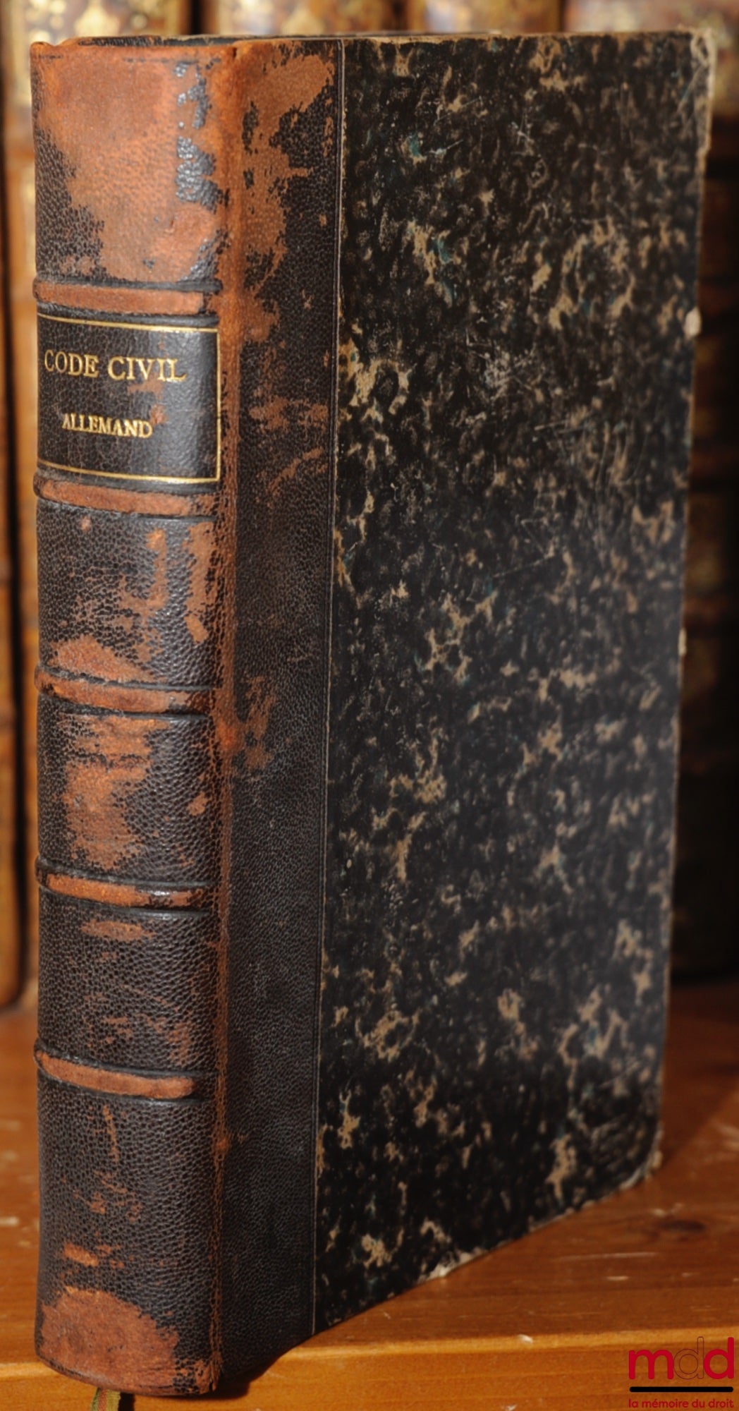 [Code], MEULENAERE (O. de) – CODE CIVIL ALLEMAND ET LOI D’INTRODUCTION PROMULGUÉS LE 18 AOÛT 1896 POUR ENTRER EN VIGUEUR LE 1er JANVIER 1900