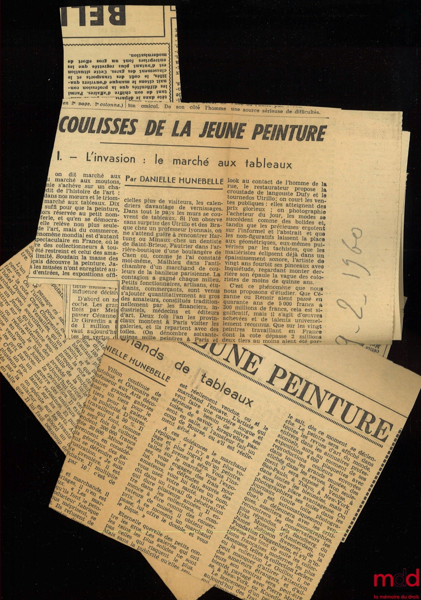 VERGNAUD (Philippe) – LES CONTRATS CONCLUS ENTRE PEINTRES ET MARCHANDS DE TABLEAUX, Préface de Henri Desbois