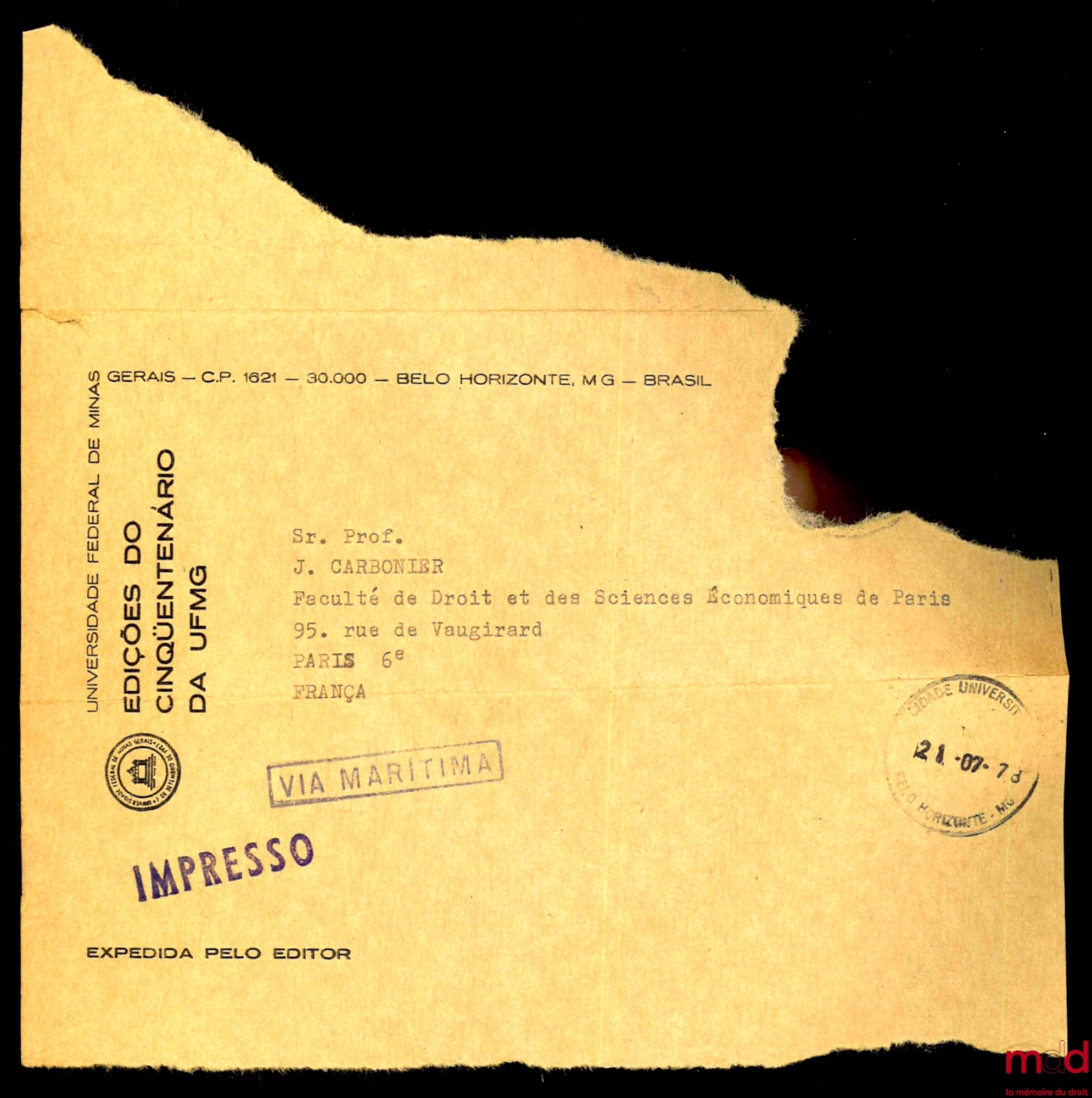 [Collectif] – I SEMINÁRIO DE PROFESSORES DE DIREITO ECONÔMICO, Edições do cinqüentenário da UFMG, n° 3