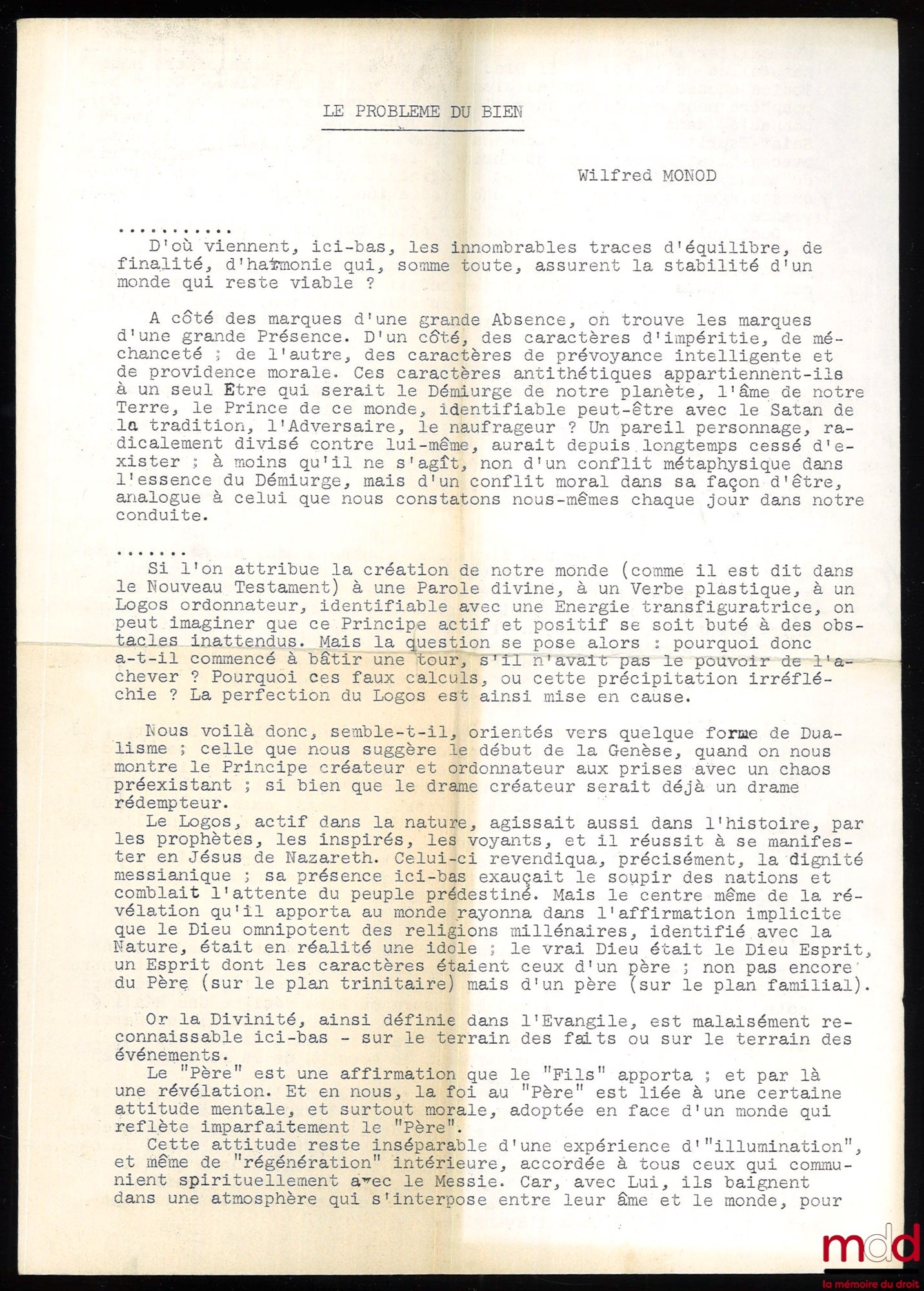 [Religion – Réforme] – LE CATÉCHISME DE HEIDELBERG, traduction de J.-J. von Allmen, 3e éd.