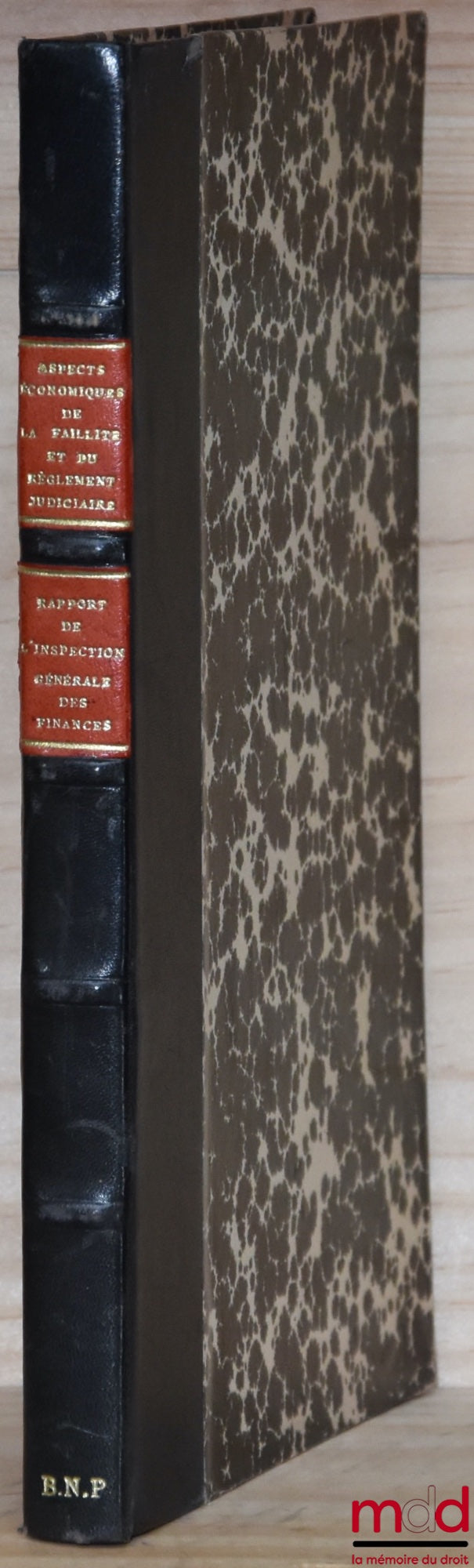 [Inspection Générale des Finances] – ASPECTS ÉCONOMIQUES DE LA FAILLITE ET DU RÈGLEMENT JUDICIAIRE (Études des mécanismes), Préface de Valéry Giscard d’Estaing, Bibl. de droit commercial, t. 20