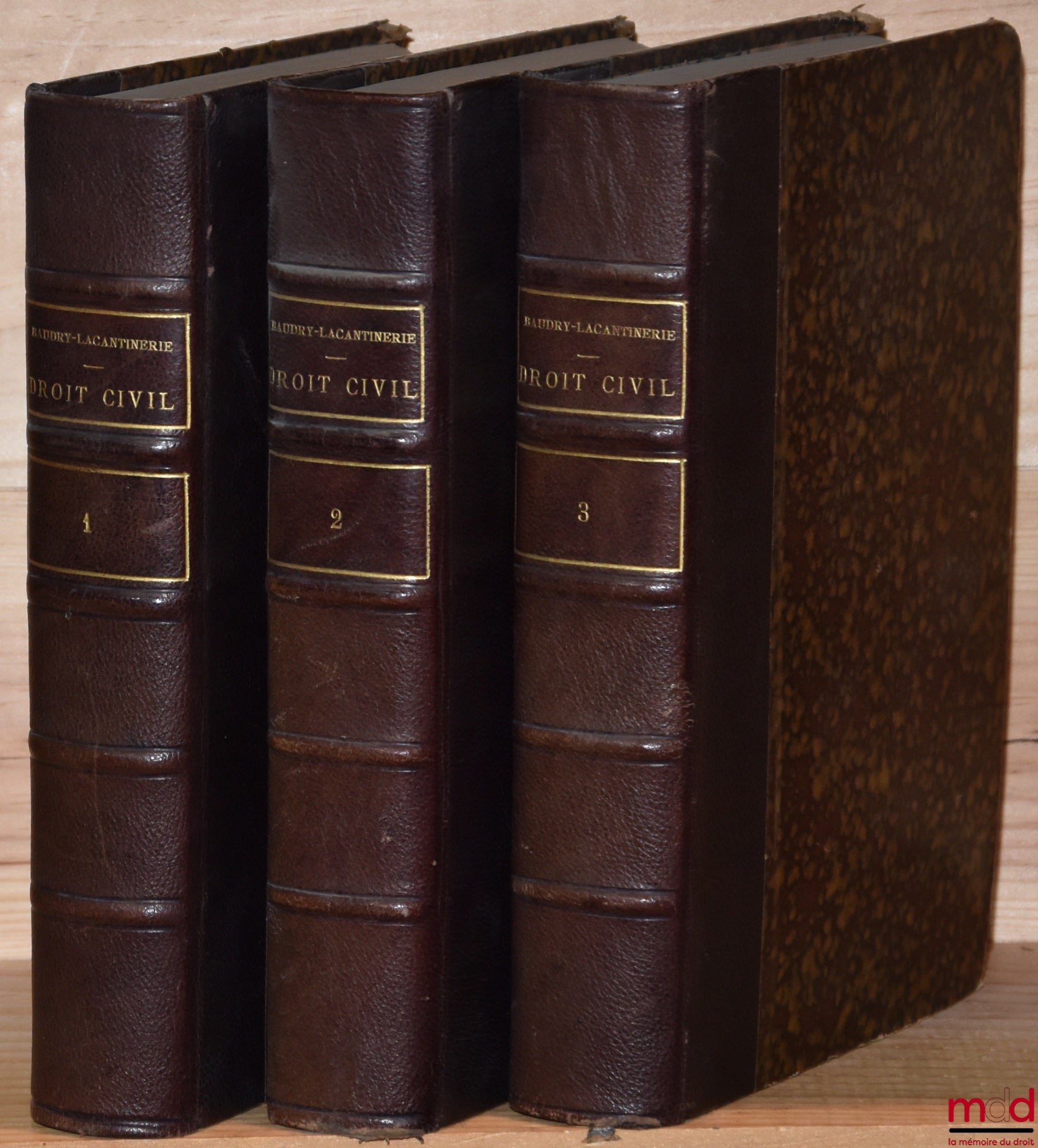 BAUDRY-LACANTINERIE (Gabriel) – PRÉCIS DE DROIT CIVIL, contenant dans une première partie L’EXPOSÉ DES PRINCIPES et dans une deuxième Les QUESTIONS DE DÉTAIL ET LES CONTROVERSES : t. I : 14e éd. refondue et mise au courant de la législation, de la doctrin
