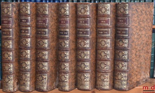 DU FRESNE (Jean), JAMET DE LA GUESSIÈRE (François), NUPIED (Nicolas) et DU CHEMIN (Michel) – JOURNAL DES PRINCIPALES AUDIENCES DU PARLEMENT, AVEC DES ARRÊTS QUI Y ONT ÉTÉ RENDUS, ET PLUSIEURS QUESTIONS ET RÉGLEMENS placés selon l’ordre du temps. T. I : De