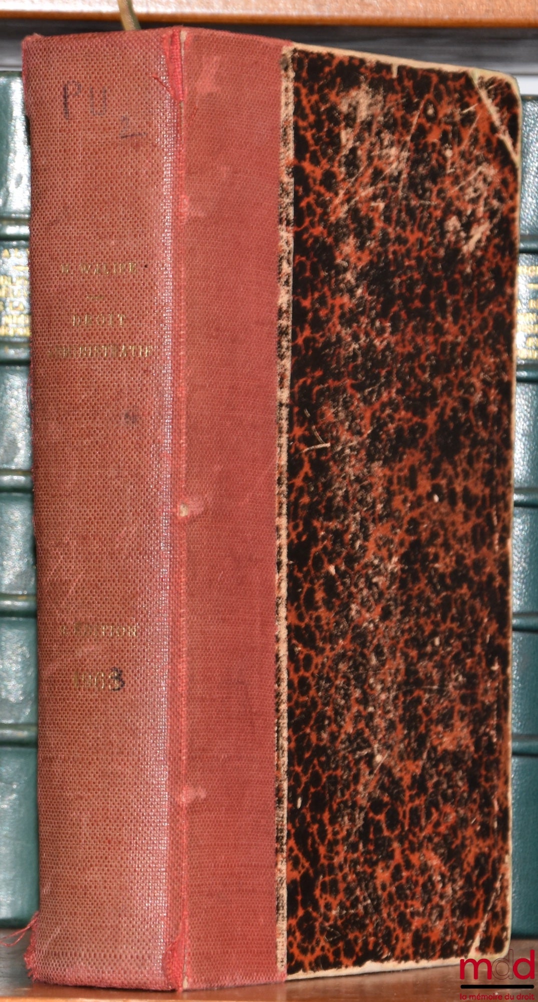 WALINE (Marcel) – DROIT ADMINISTRATIF, 9e éd., coll. Traités Sirey