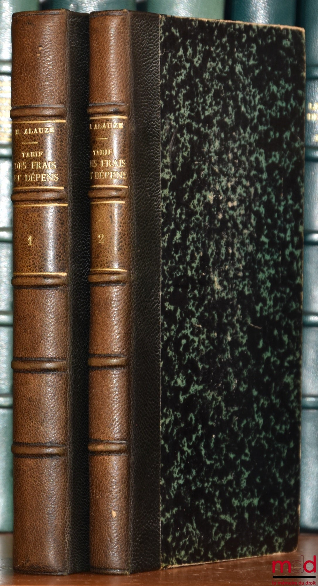 ALAUZE (Henri) – TARIF DES FRAIS ET DÉPENDS EN MATIÈRE CIVILE (DÉCRET DU 15 AOUT 1903). Guide pratique avec un appendice comprenant 30 tableaux de droits alloués, 190 modèles d’état sous forme d’applications de ces tableaux, 24 barèmes