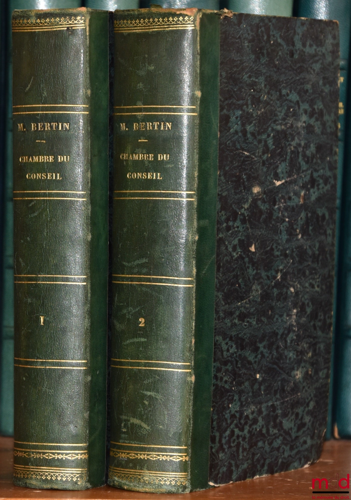 BERTIN (Jean-Louis-Henri) – CHAMBRE DU CONSEIL EN MATIÈRE CIVILE ET DISCIPLINAIRE JURISPRUDENCE DE LA COUR ET DU TRIBUNAL DE PARIS, 2e éd., Introduction par M. Debelleyme