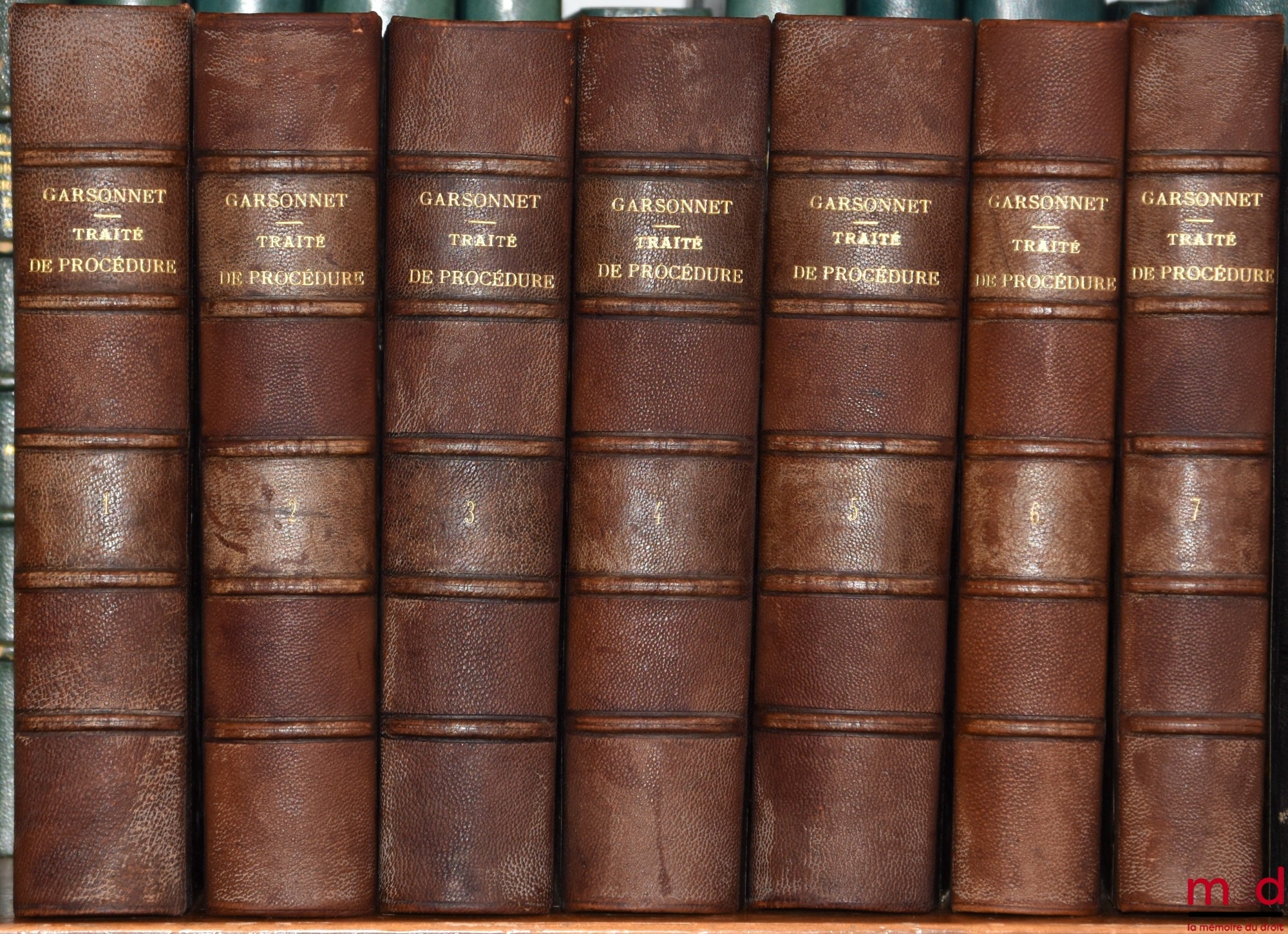 GARSONNET (Eugène) – TRAITÉ THÉORIQUE ET PRATIQUE DE PROCÉDURE, Organisation Judiciaire, Compétence et procédure en matière civile et commerciale