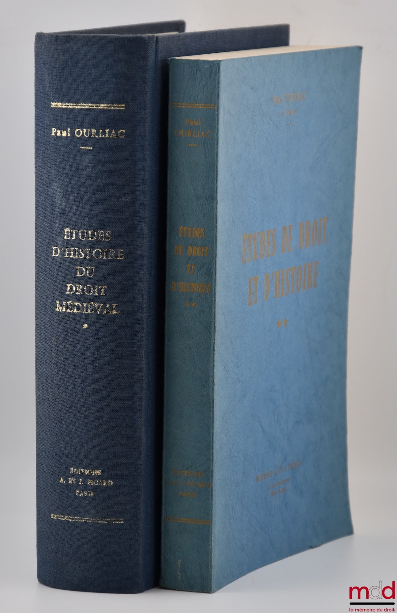 [Mélanges Ourliac] – ÉTUDES D’HISTOIRE DU DROIT MÉDIÉVAL (t. I), ÉTUDES DE DROIT ET D’HISTOIRE (t. II)