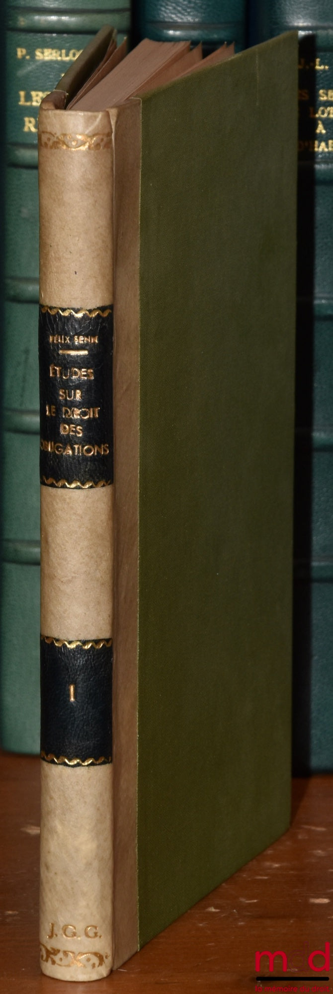 SENN (Félix) – STUDIES ON THE LAW OF OBLIGATIONS, vol. I [only one published]