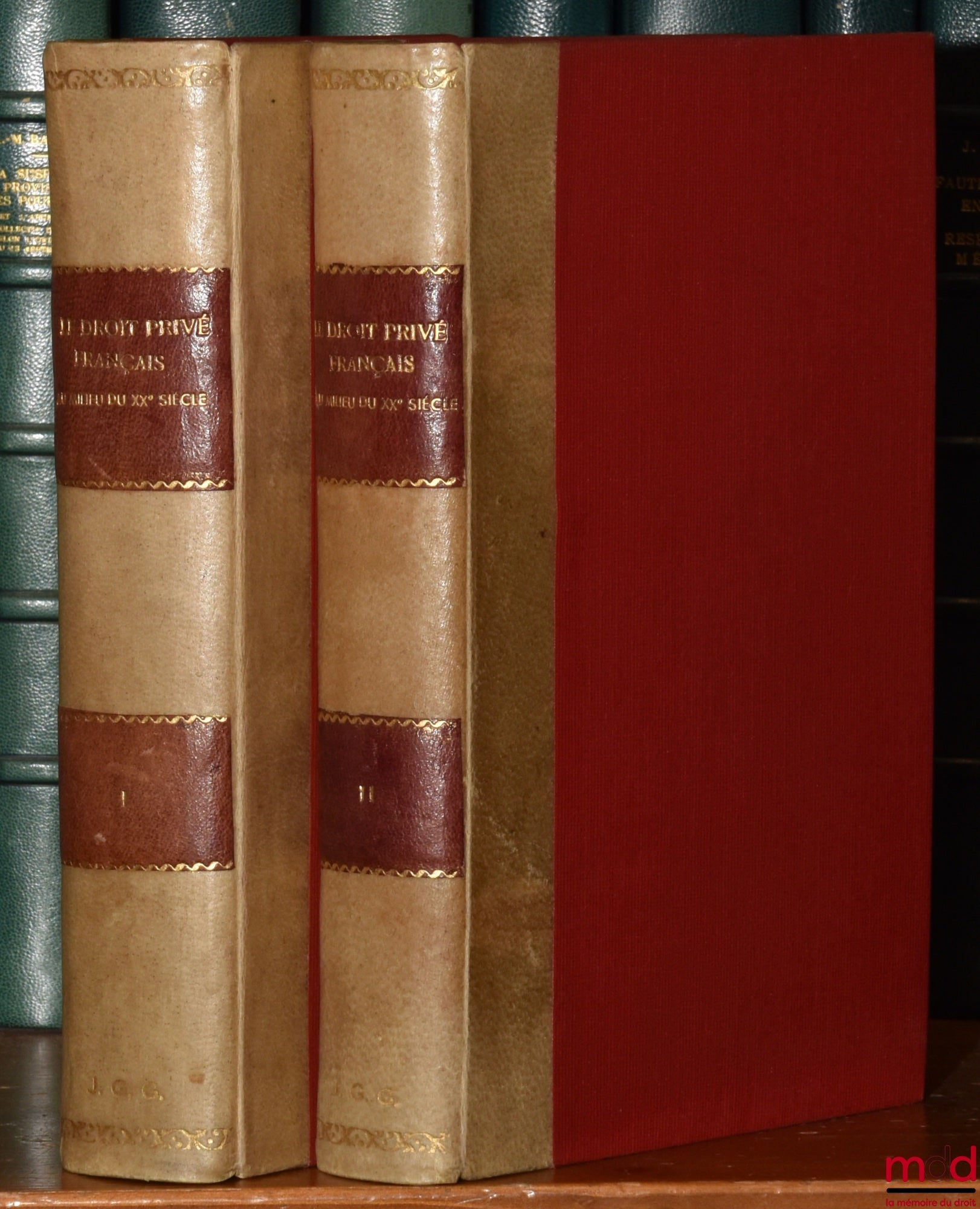 [Mélanges Ripert] – LE DROIT PRIVÉ FRANÇAIS AU MILIEU DU XXe SIÈCLE, ÉTUDES OFFERTES À GEORGES RIPERT : t. I : Études générales - Droit de la famille ; t. II : La Propriété - Contrats et obligations - La vie économique