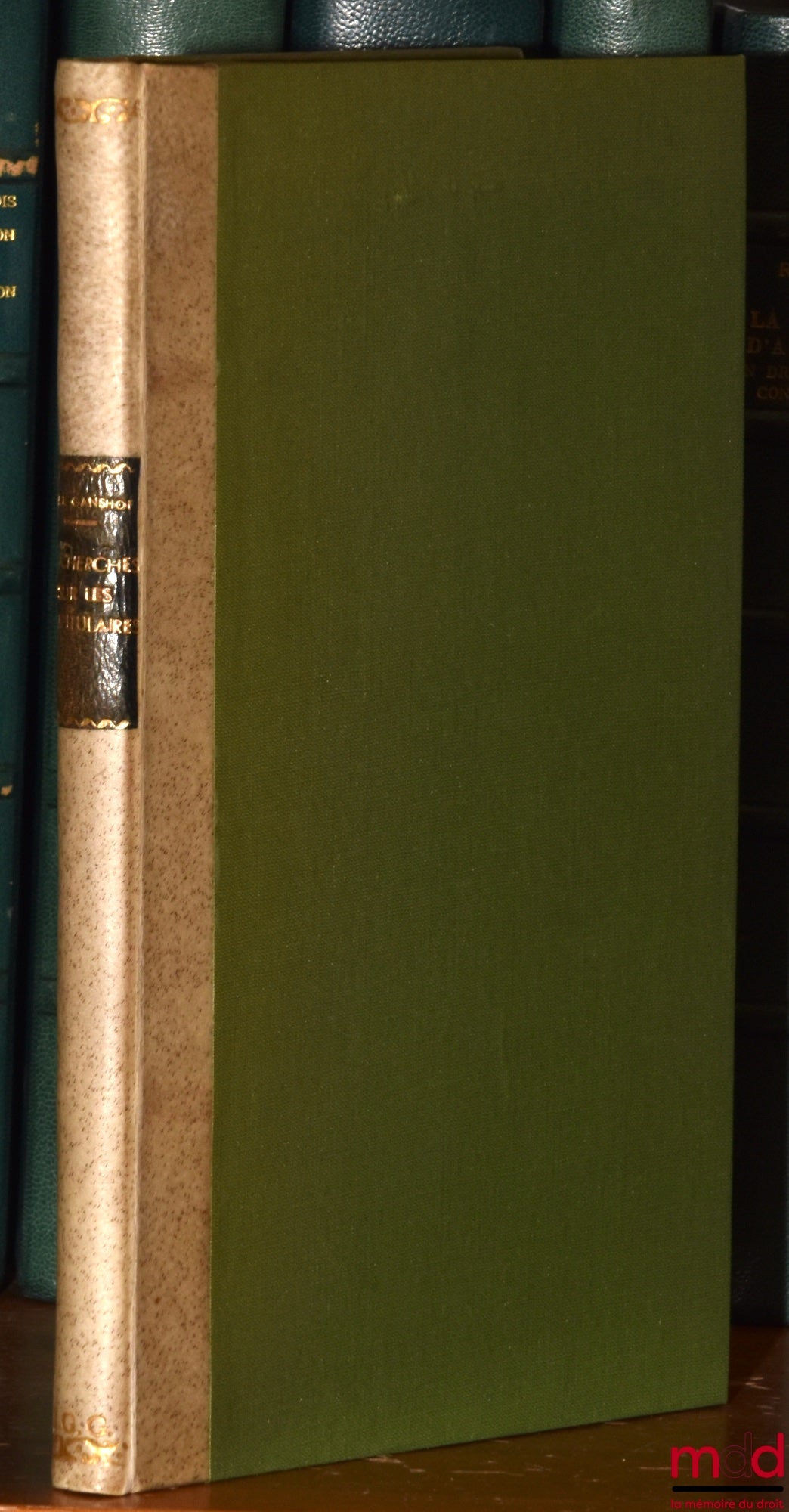 GANSHOF (François-Louis) – RECHERCHES SUR LES CAPITULAIRES, Société d’Histoire du Droit