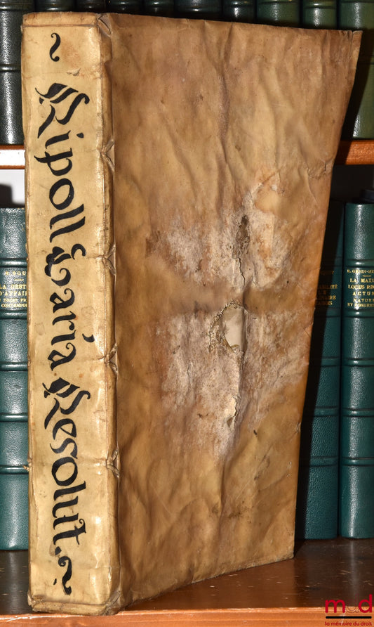 RIPOLL (Acacii Antonii de) [RIPOLL (Acacio Antonio de)] – ACACII ANTONII DE RIPOLL DOMICELLI, PHILOSOPHIÆ AC V. I. D., OLIM IN OSCENSI UNIVERSITATE legum Interpretis ; nunc verò in Baiulia generali Cataloniæ, & in officio Magistri Rationalis pro S. C. R.