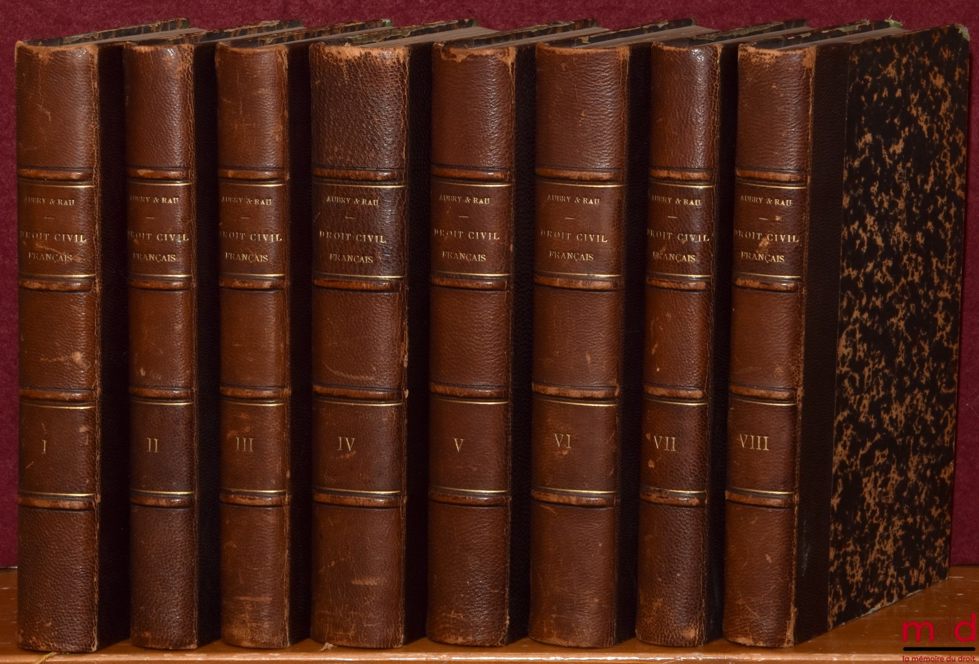 AUBRY (Charles) et RAU (Charles-Frédéric) – COURS DE DROIT CIVIL FRANÇAIS D’APRÈS LA MÉTHODE DE ZACHARIÆ, 4e éd. revue et complétée