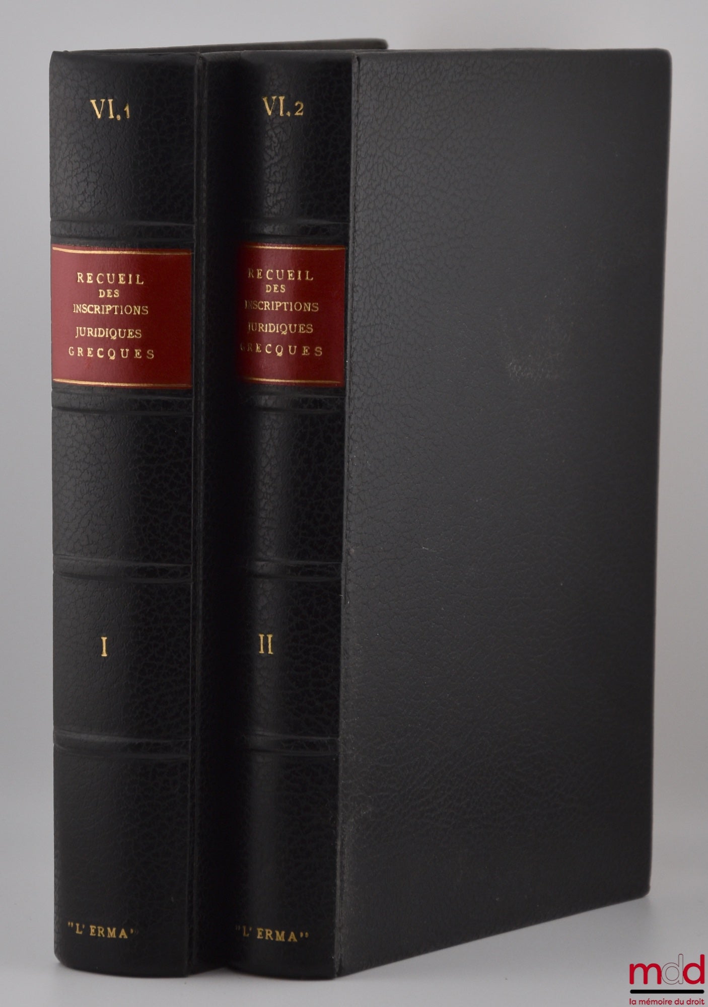 DARESTE (Rodolphe), HAUSSOULLIER (Bernard), REINACH (Théodore) – RECUEIL DES INSCRIPTIONS JURIDIQUES GRECQUES, Texte, Traduction, Commentaire, Réimpression anastatique de l’édition de Paris de 1891-1904