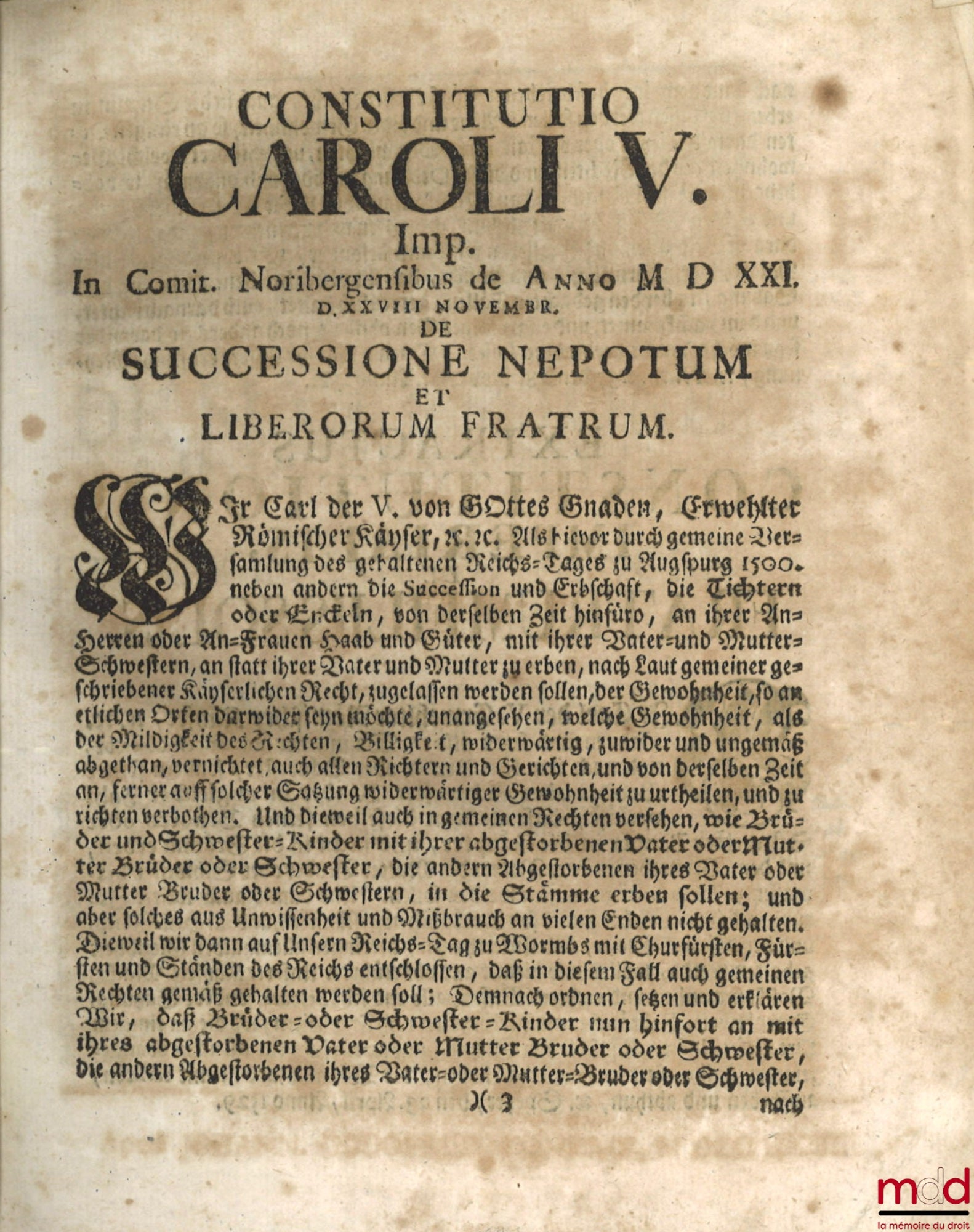 STRYKIO (Samuele) [STRYK (Samuel)] – TRACTATUS DE SUCCESSIONE AB INTESTATO, In quo Non tantum Ordinaria in Allodiis & Feudis succedendi ratio, sed & Extraordinariæ illæ Successiones Prætoriæ, Statutariæ, Fideicommissariæ, Pactitiæ omnis generis, subjuncta