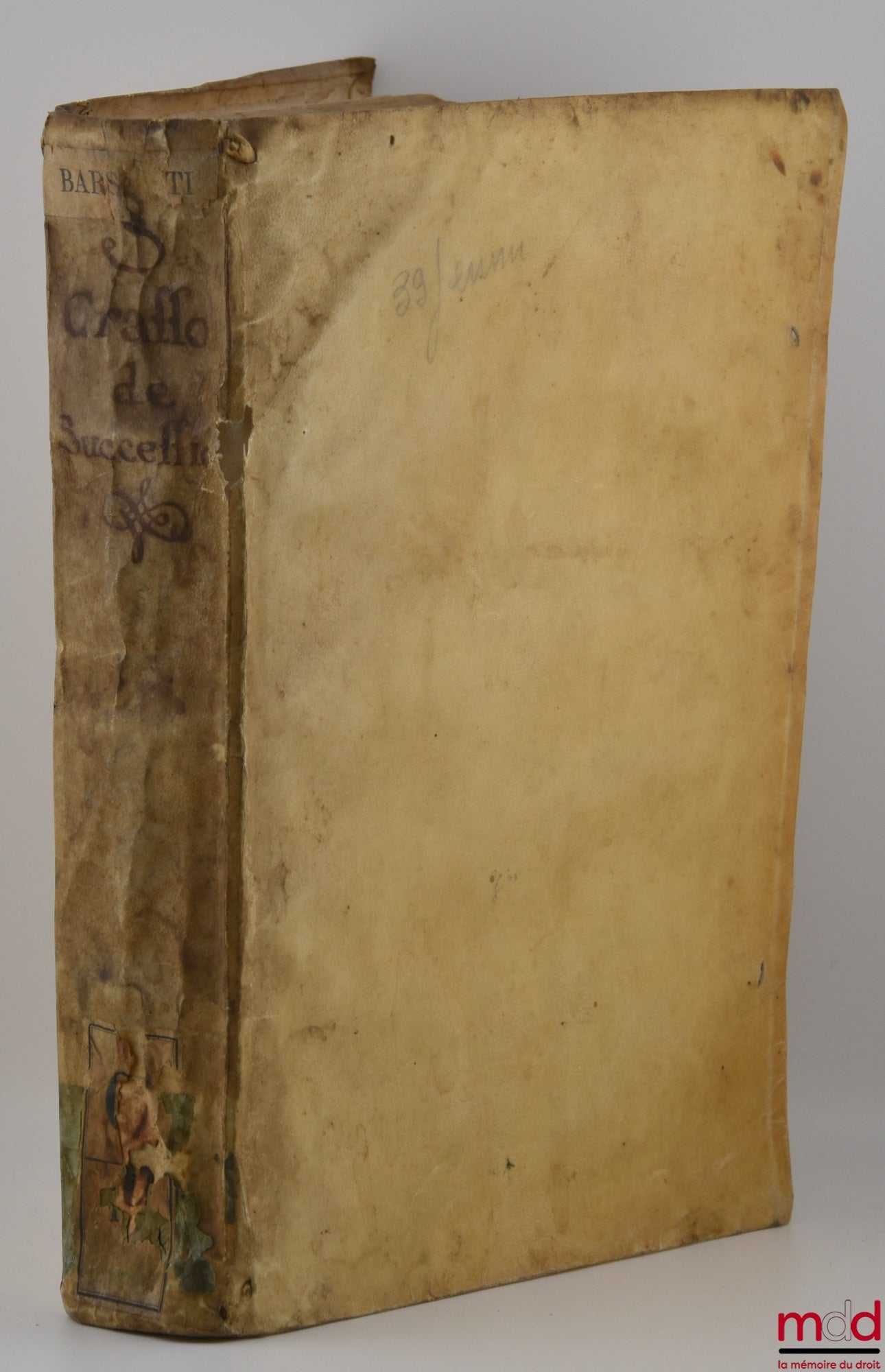 GRASSUM (Michaelem) [GRASS (Michael)] – TRACTATUS DE SUCCESSIONE TAM EX TESTAMENTO, QUAM AB INTESTATO, ET ALLIARUM ULTIMARUM VOLUNTATUM Iura, Substitutionum, Fideicommissorum, Iuris accrescendi, Falcidiæ, Trebellianicæ, Legitimæ, & quæ eiusdem generis sun