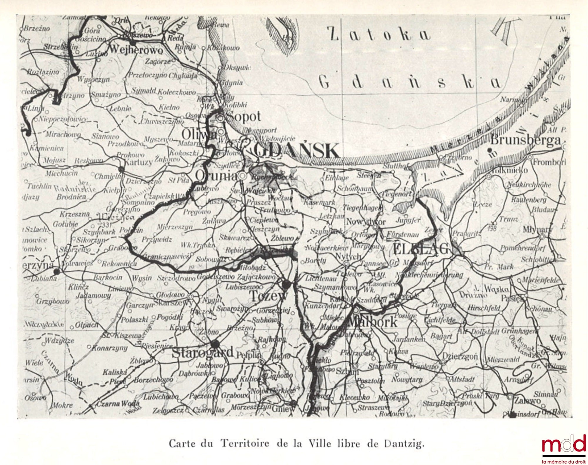 MONTFORT (Henri de)  – DANTZIG PORT DE POLOGNE DANS LE PASSÉ ET LE PRÉSENT, Préface de Gaston Riou, Centre d’études polonaises de Paris