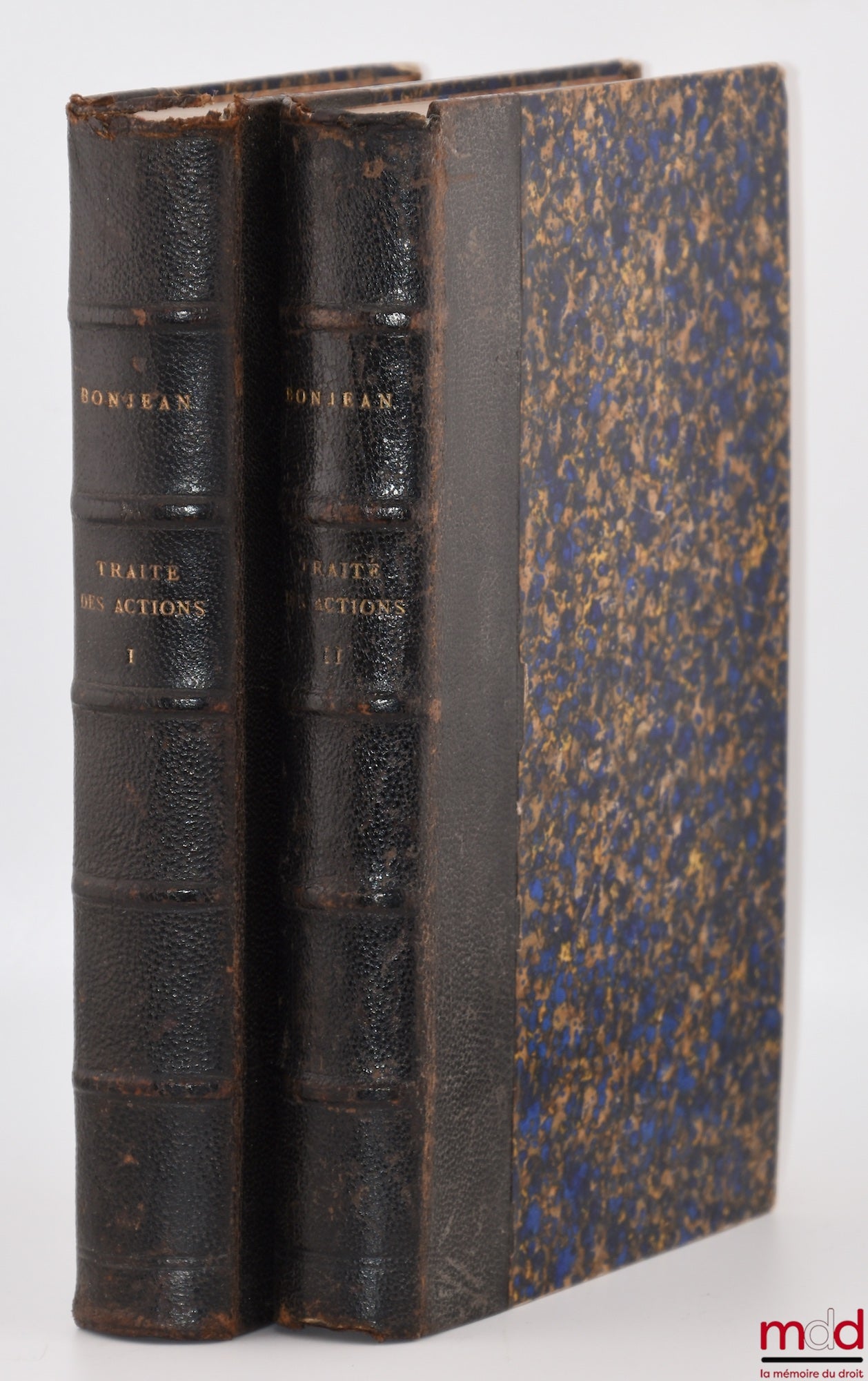 BONJEAN (Louis-Bernard) – TRAITÉ DES ACTIONS ou EXPOSITION HISTORIQUE DE L’ORGANISATION JUDICIAIRE ET DE LA PROCÉDURE CIVILE CHEZ LES ROMAINS, 2nde éd. entièrement refondue et considérablement augmentée