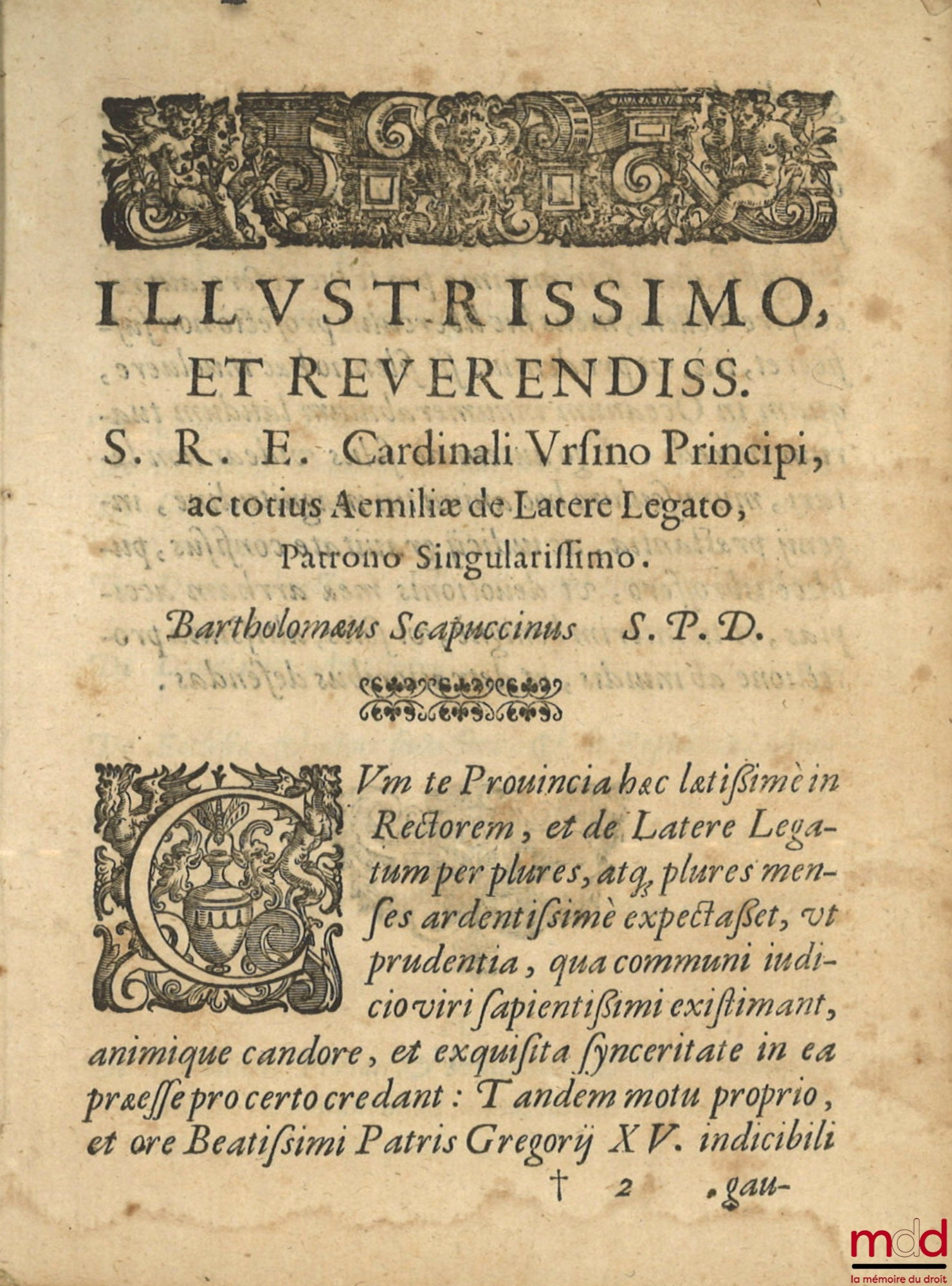 SCAPUCCINO (Bartholomæo) [Scapuccini (Bartolomeo)] – TRACTATUS DE SUCCESSORE SINGULARI, An, & quando teneatur stare coloniæ, vel locationi, ad materiam I. emptorem, C. locati, Per Ampliationes, & Limitationes diuisus, atque distinctus. Summoperè in Foro v