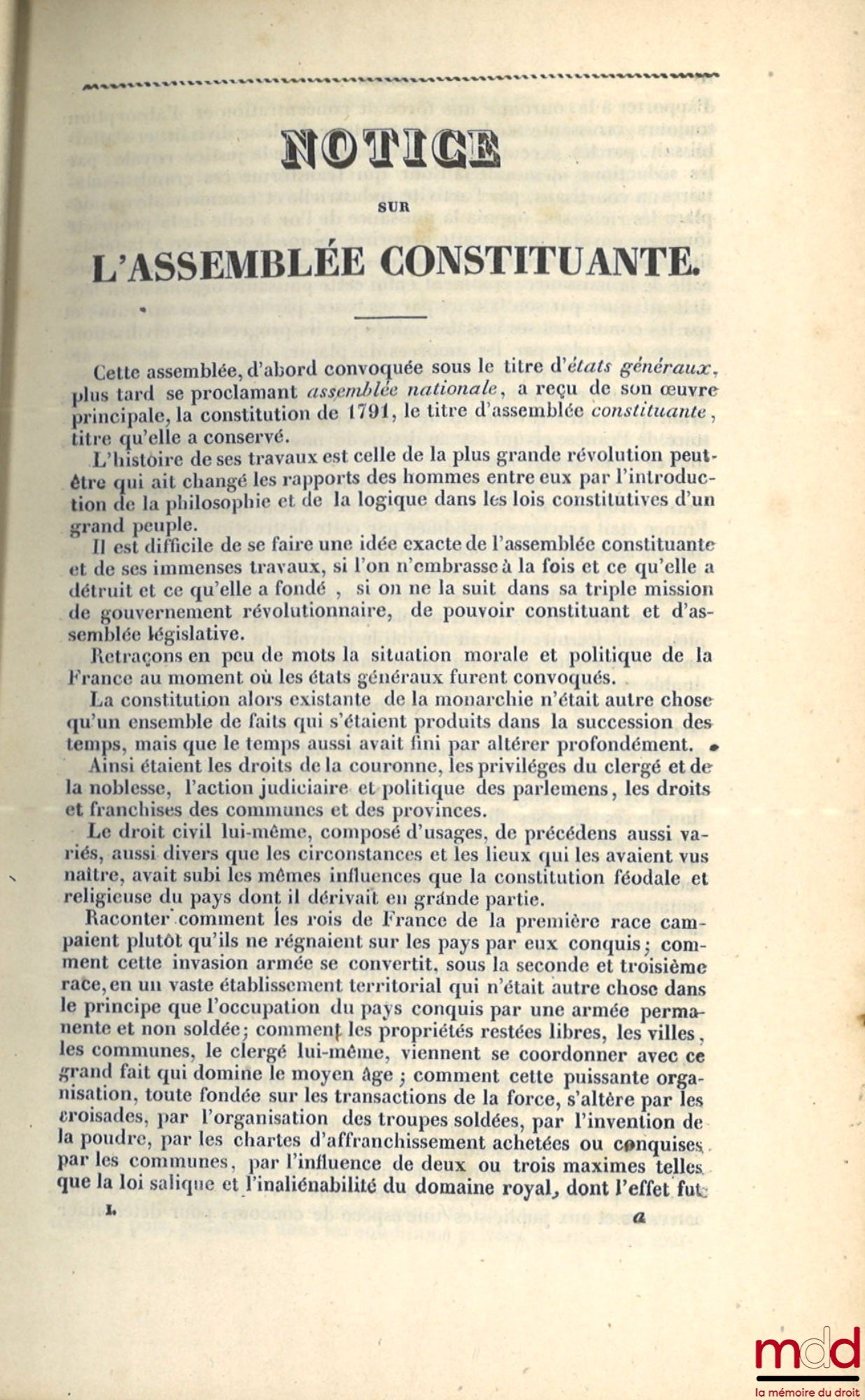 [BARROT (Odilon), VATIMESNIL, YMBERT] – RECUEIL GÉNÉRAL ANNOTÉ DES LOIS, DÉCRETS, ORDONNANCES, ETC., ETC., depuis le mois de juin 1789 jusqu’au mois d’août 1830 ; avec des notices par MM. ODILON BARROT, VATIMESNIL, YMBERT ; publié par les rédacteurs du Jo