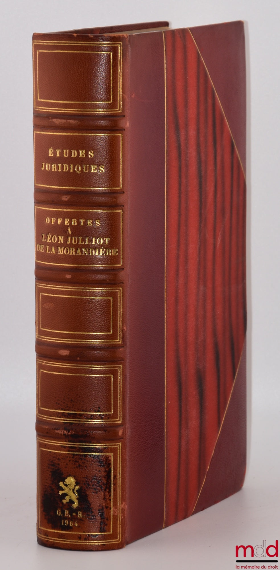 [Mélanges Julliot de la Morandière] – ÉTUDES JURIDIQUES OFFERTES À JULLIOT DE LA MORANDIÈRE, Préface de Georges Vedel