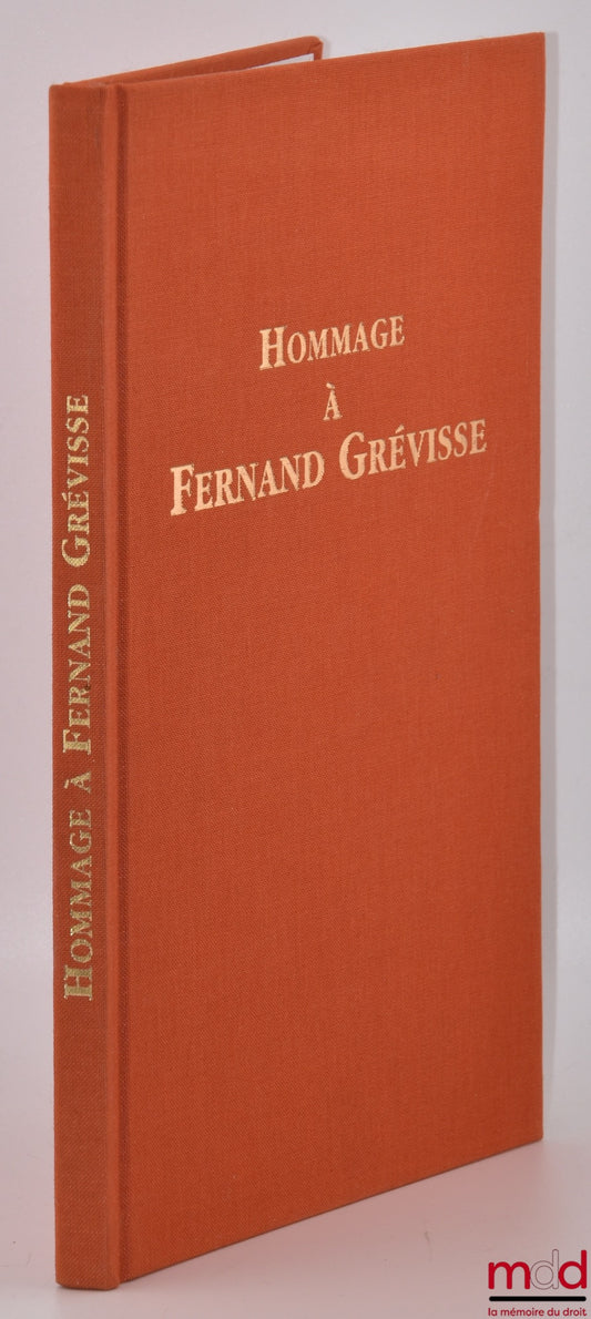 [Collectif] – HOMMAGE À FERNAND GRÉVISSE