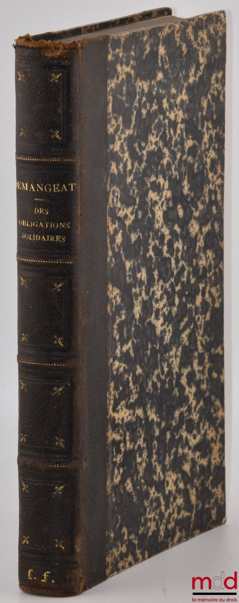 DEMANGEAT (Charles) – DES OBLIGATIONS SOLIDAIRES EN DROIT ROMAIN : COMMENTAIRE DU TITRE DE DUOBUS REIS, AU DIGESTE. (Textes expliqués au Cours de Droit romain en 1858.)
